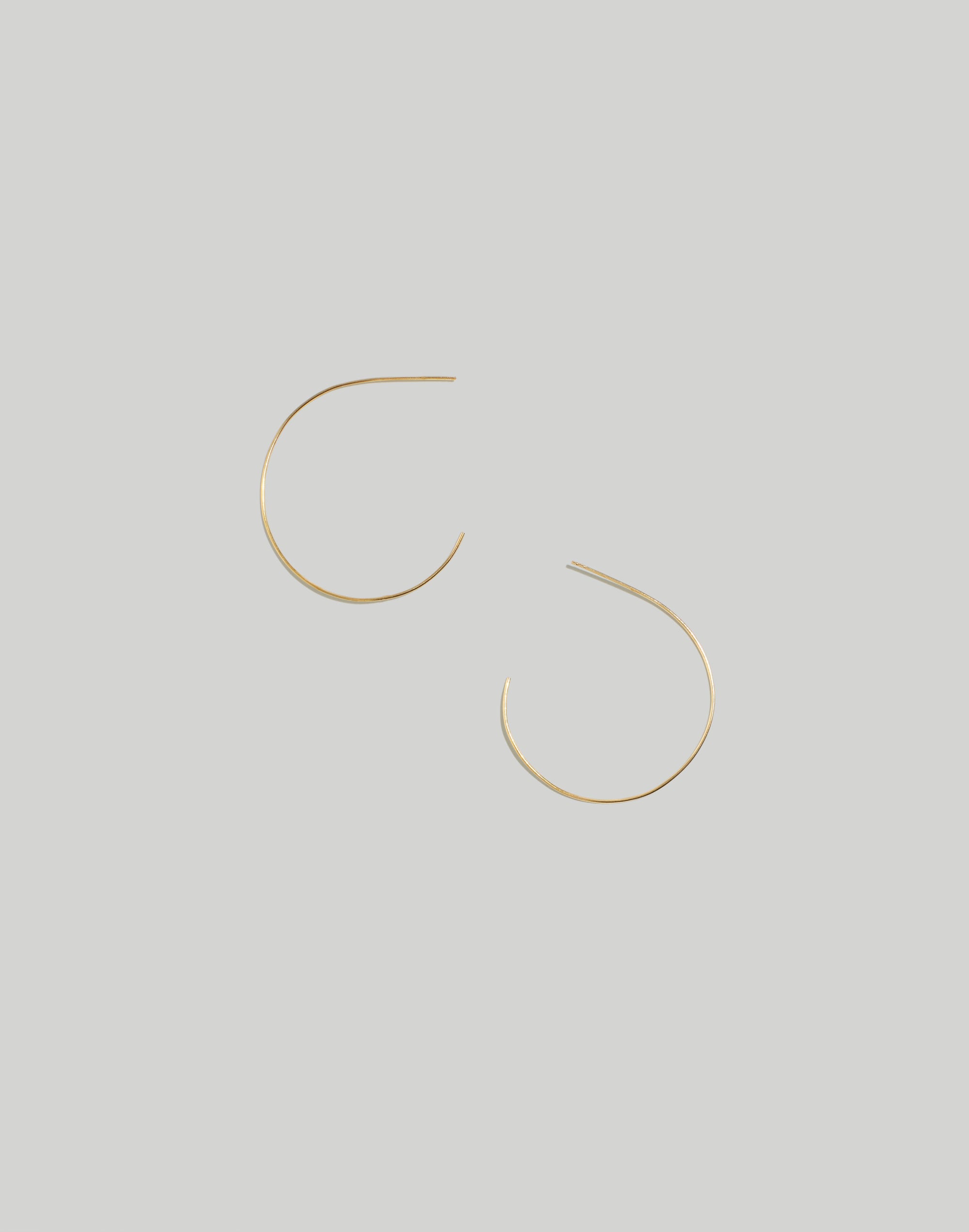 Demi-Fine Medium Hoop Earrings