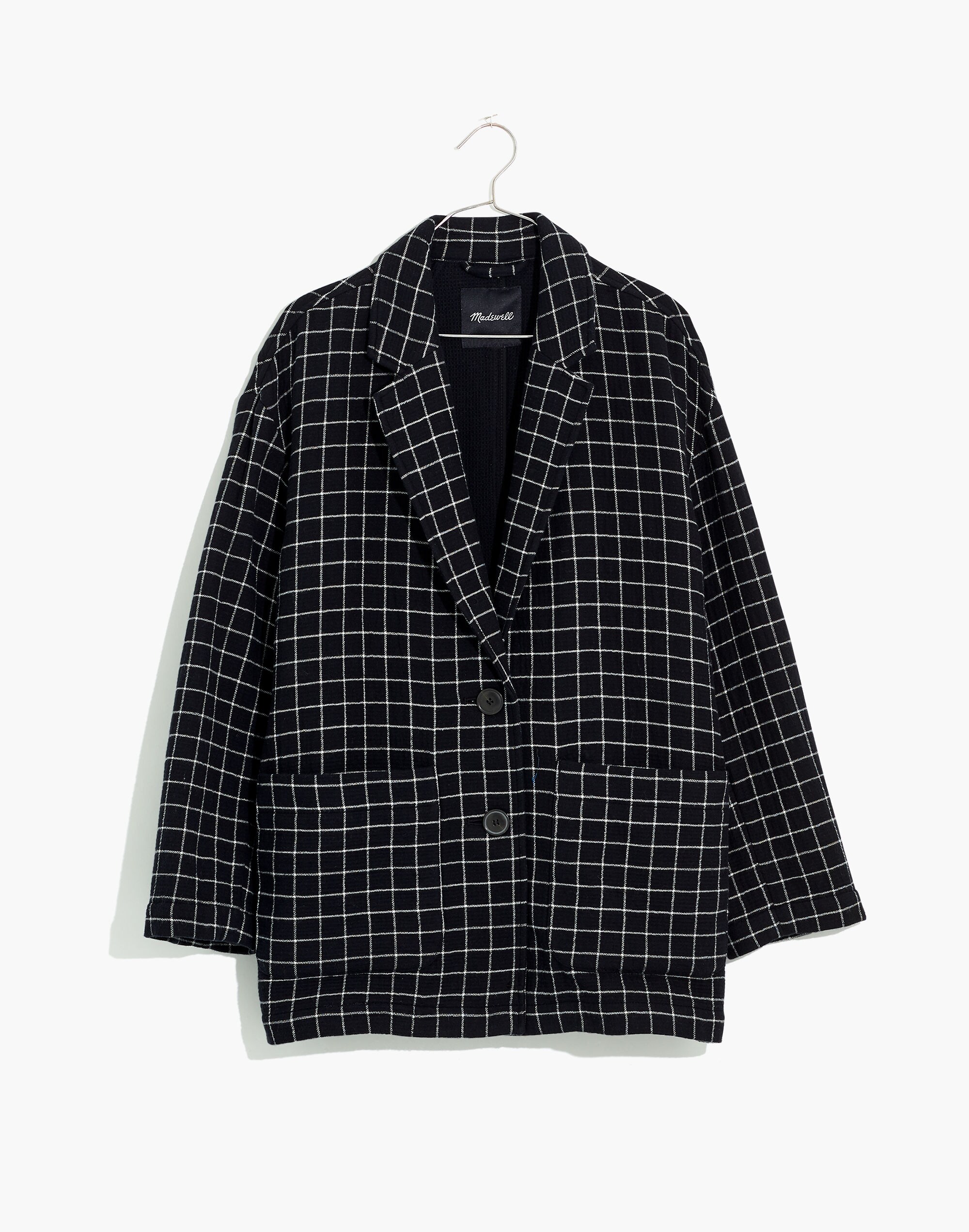 Waffleback Shaw Blazer in Windowpane