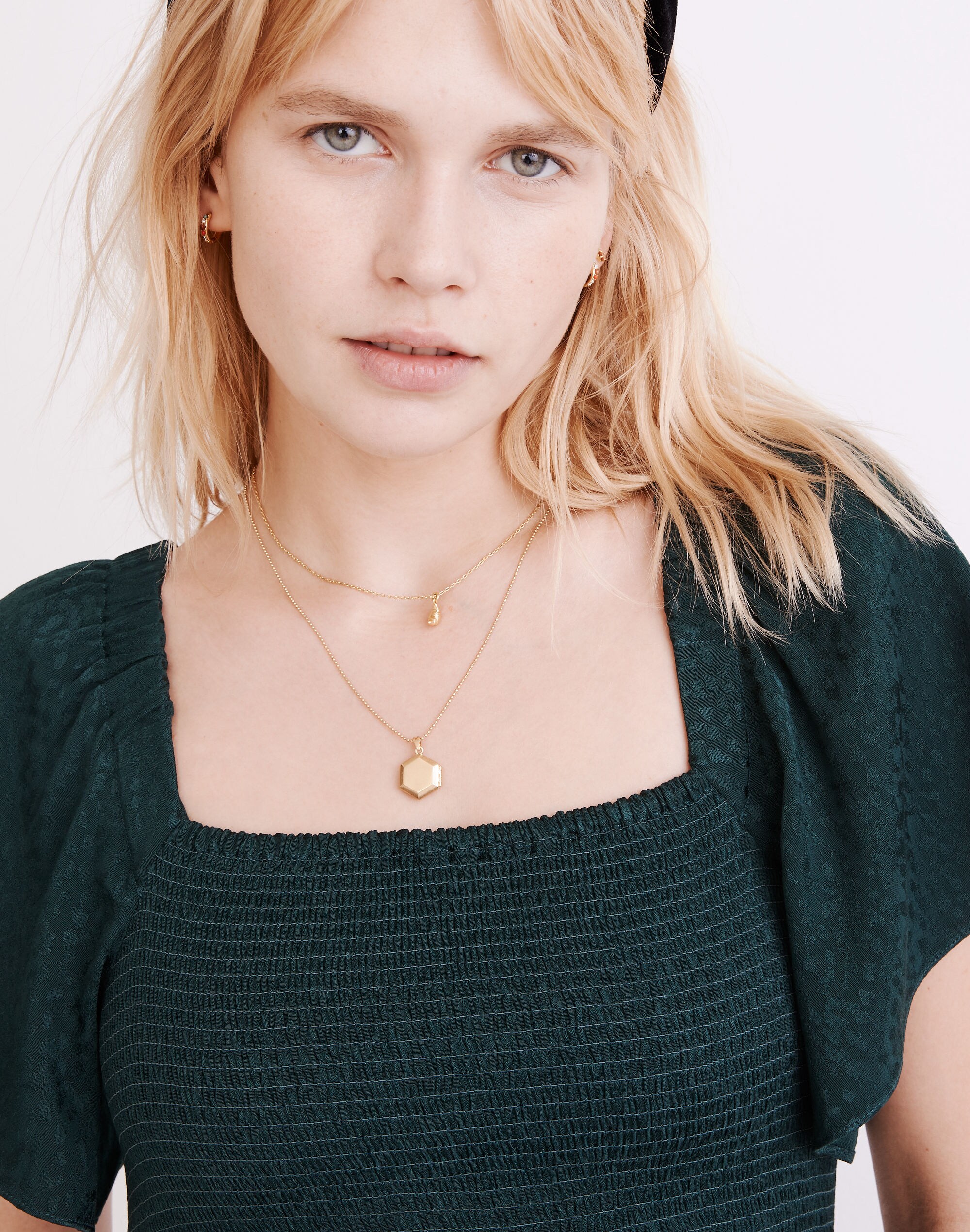 Lucie Smocked Midi Dress in Cheetah Jacquard