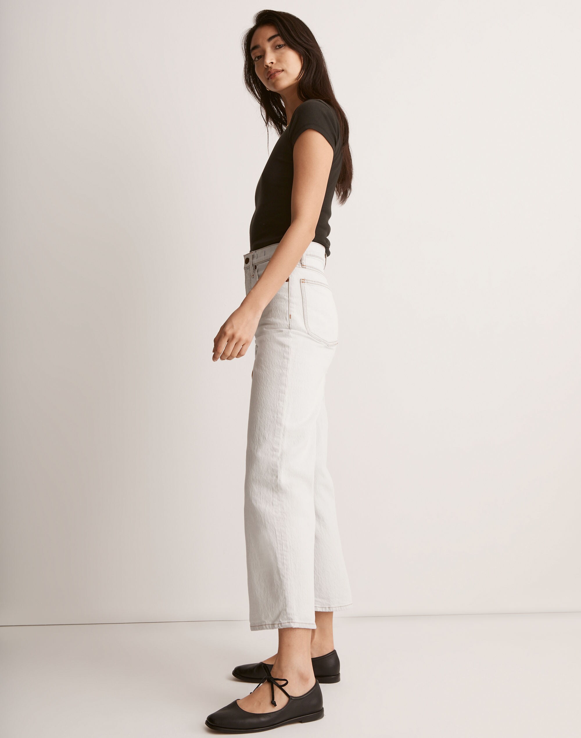 The Perfect Vintage Wide-Leg Crop Jean in Edmunds Wash