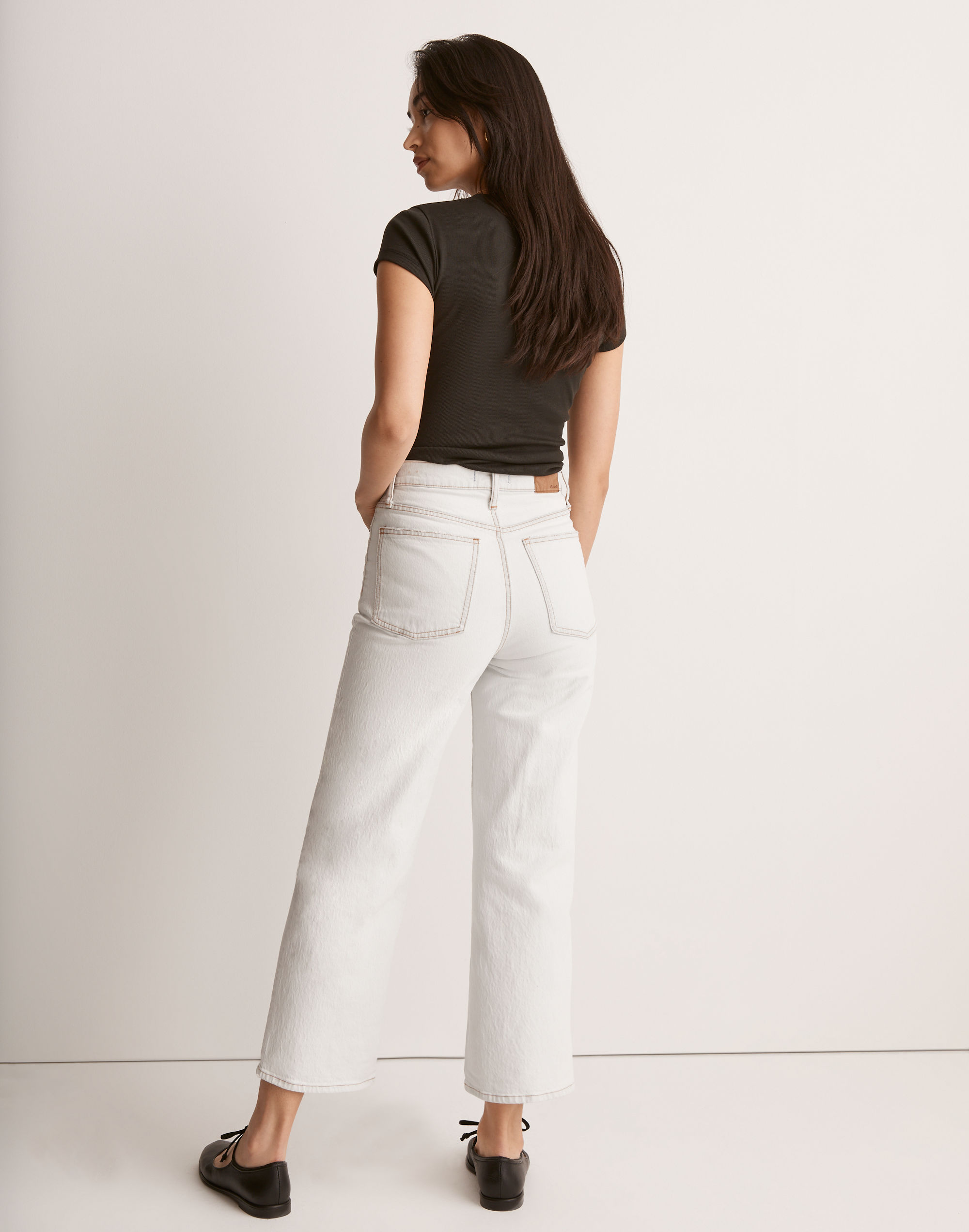 The Perfect Vintage Wide-Leg Crop Jean in Edmunds Wash
