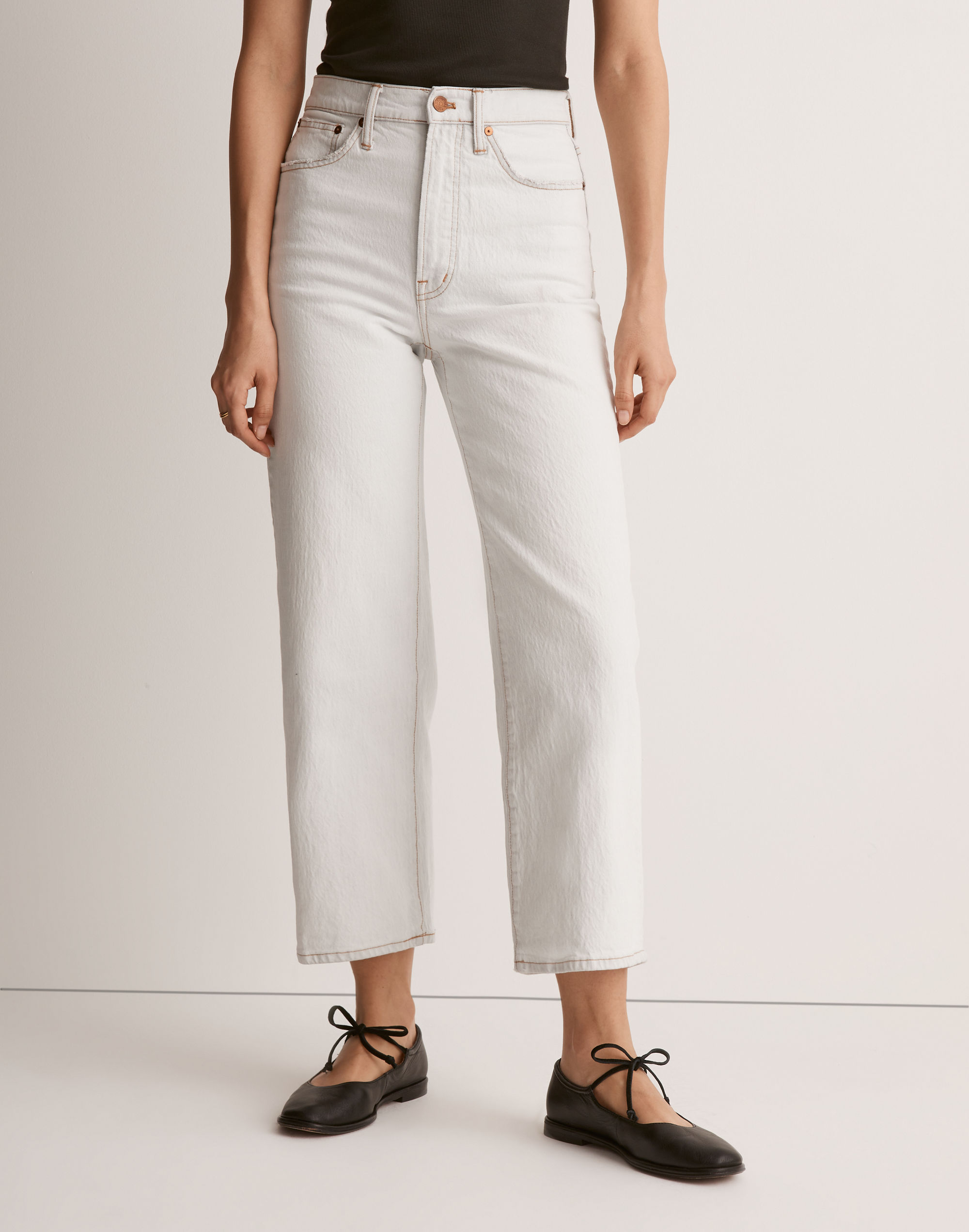 The Perfect Vintage Wide-Leg Crop Jean in Edmunds Wash