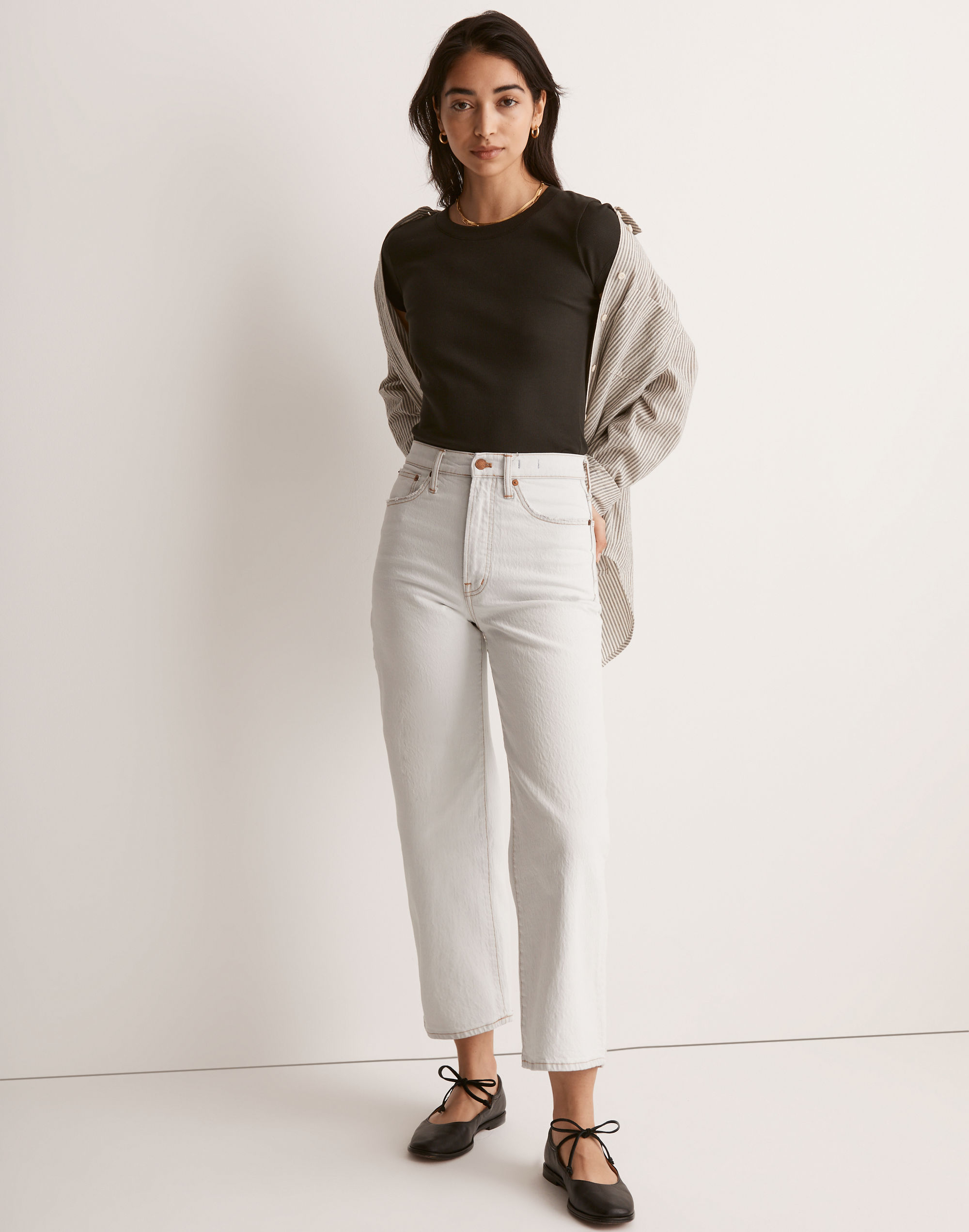 The Perfect Vintage Wide-Leg Crop Jean in Edmunds Wash