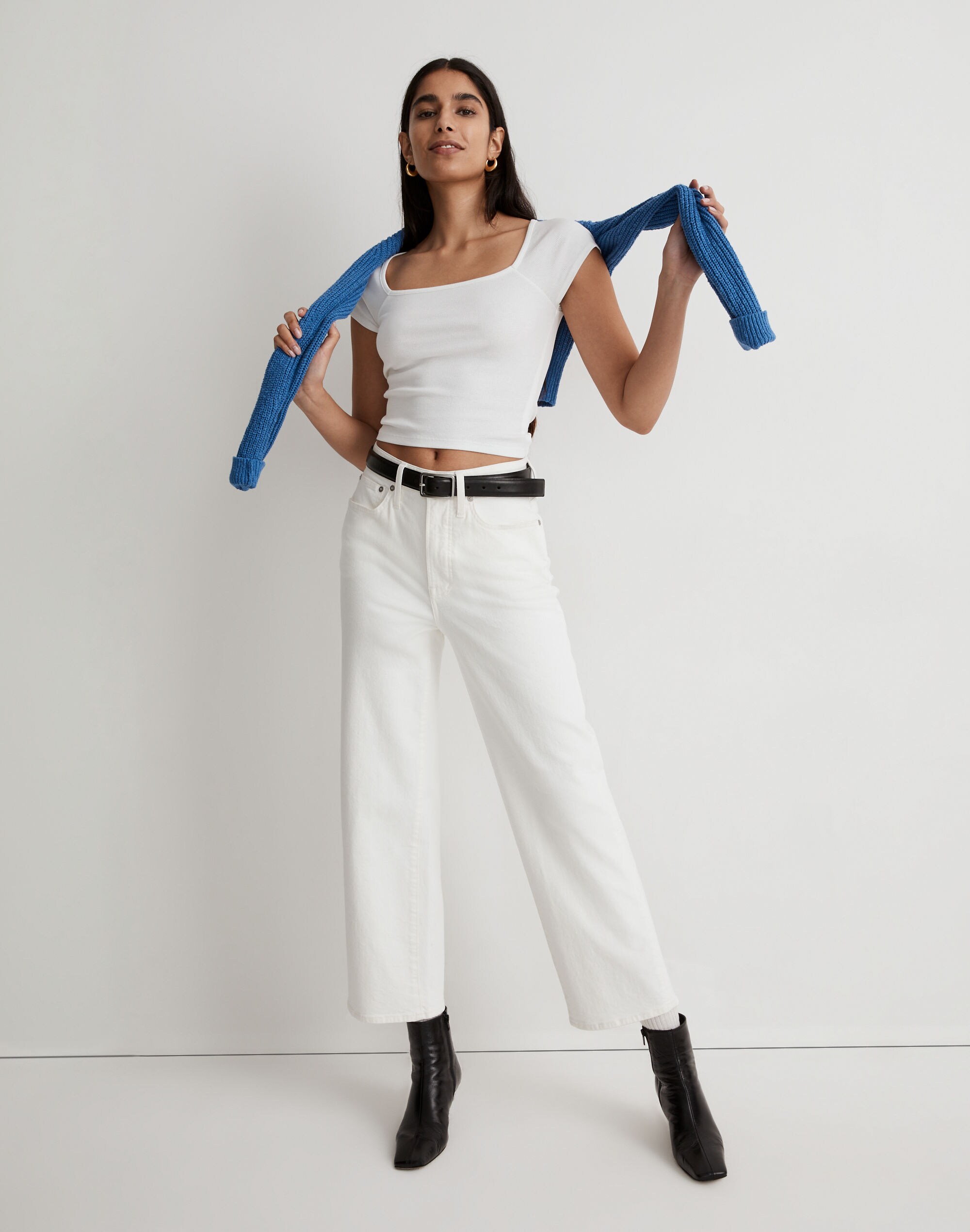 The Perfect Vintage Wide-Leg Crop Jean
