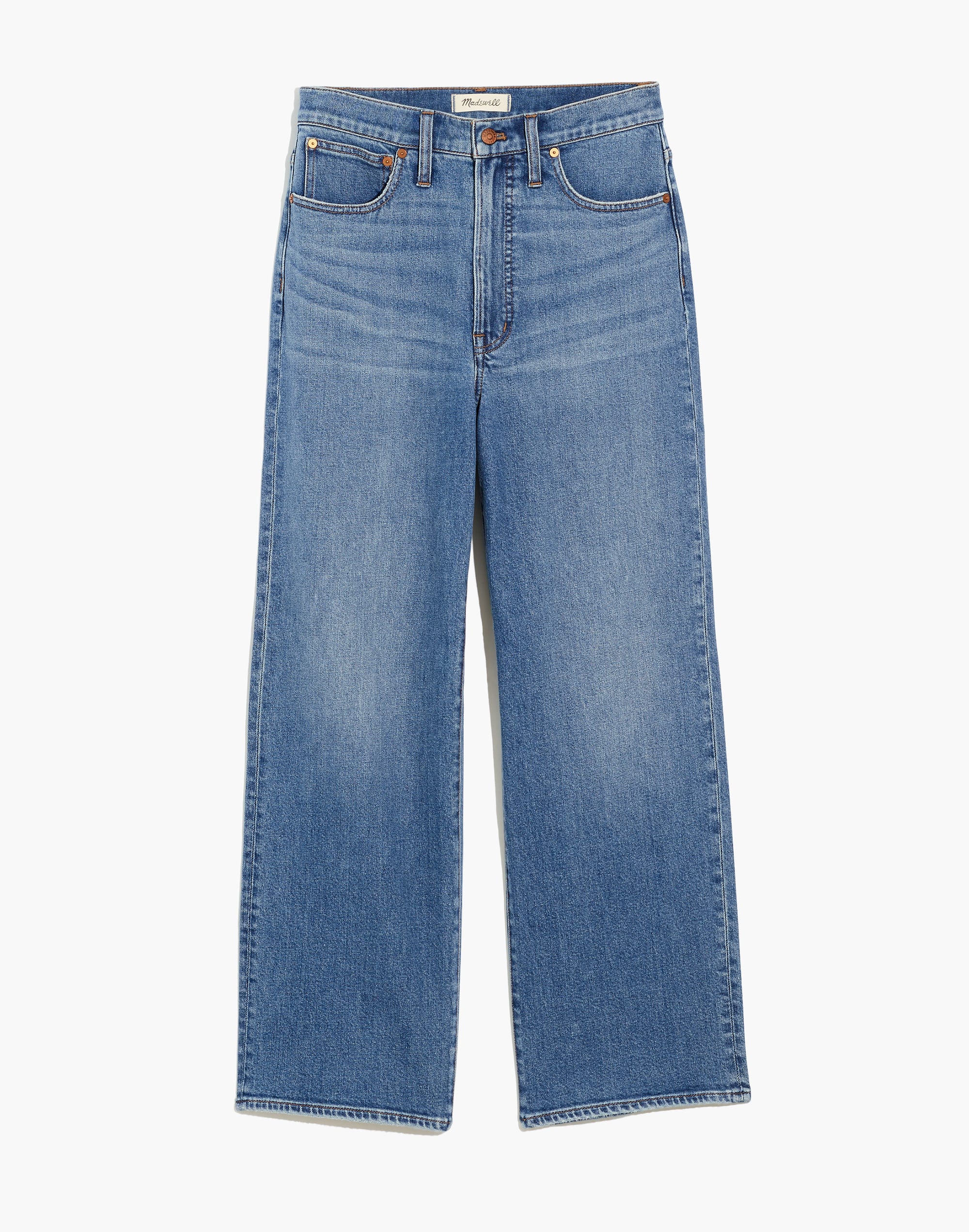 The Petite Perfect Vintage Wide-Leg Crop Jean in Montclare Wash