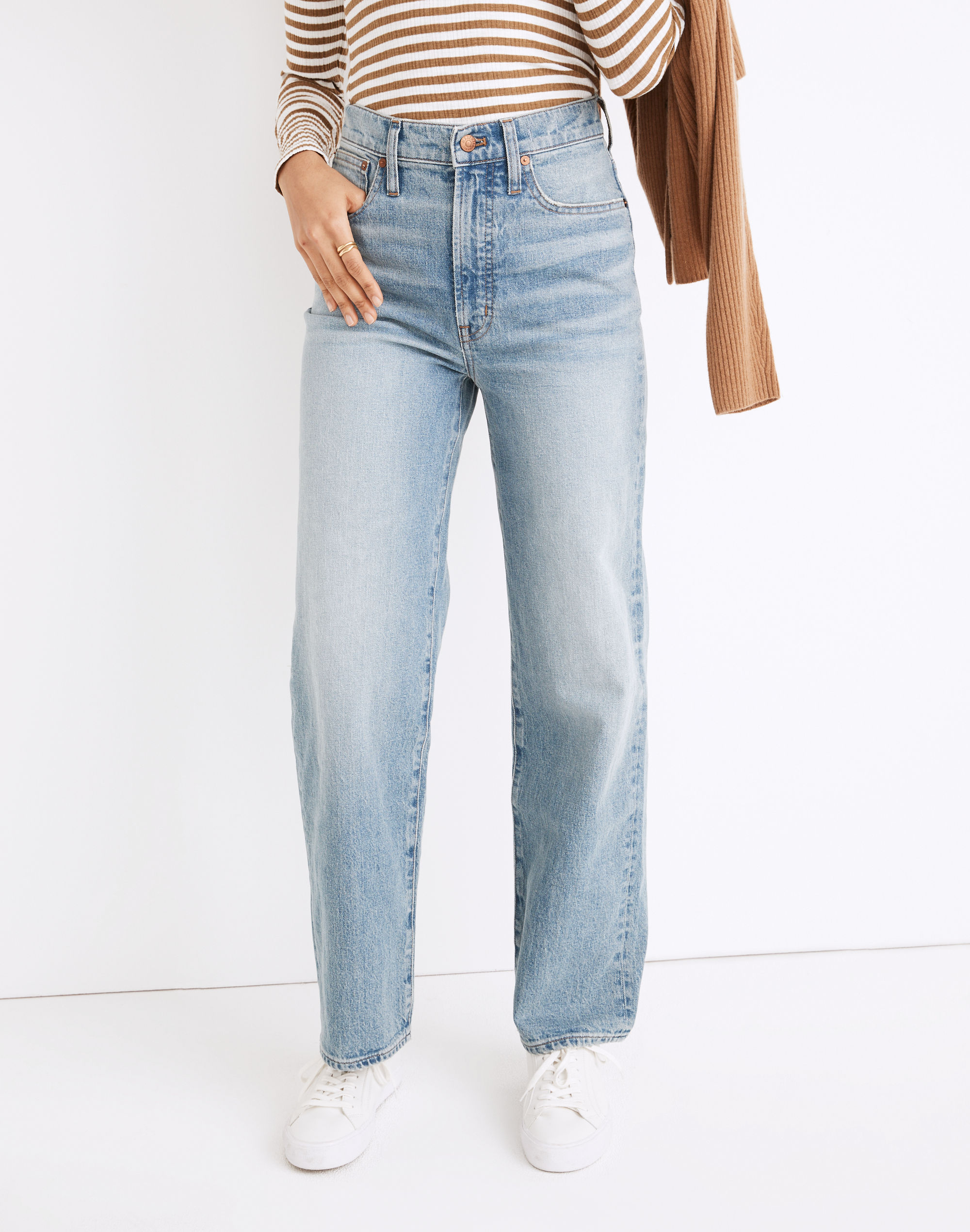 The Perfect Vintage Wide-Leg Full-Length Jean in Elmont Wash