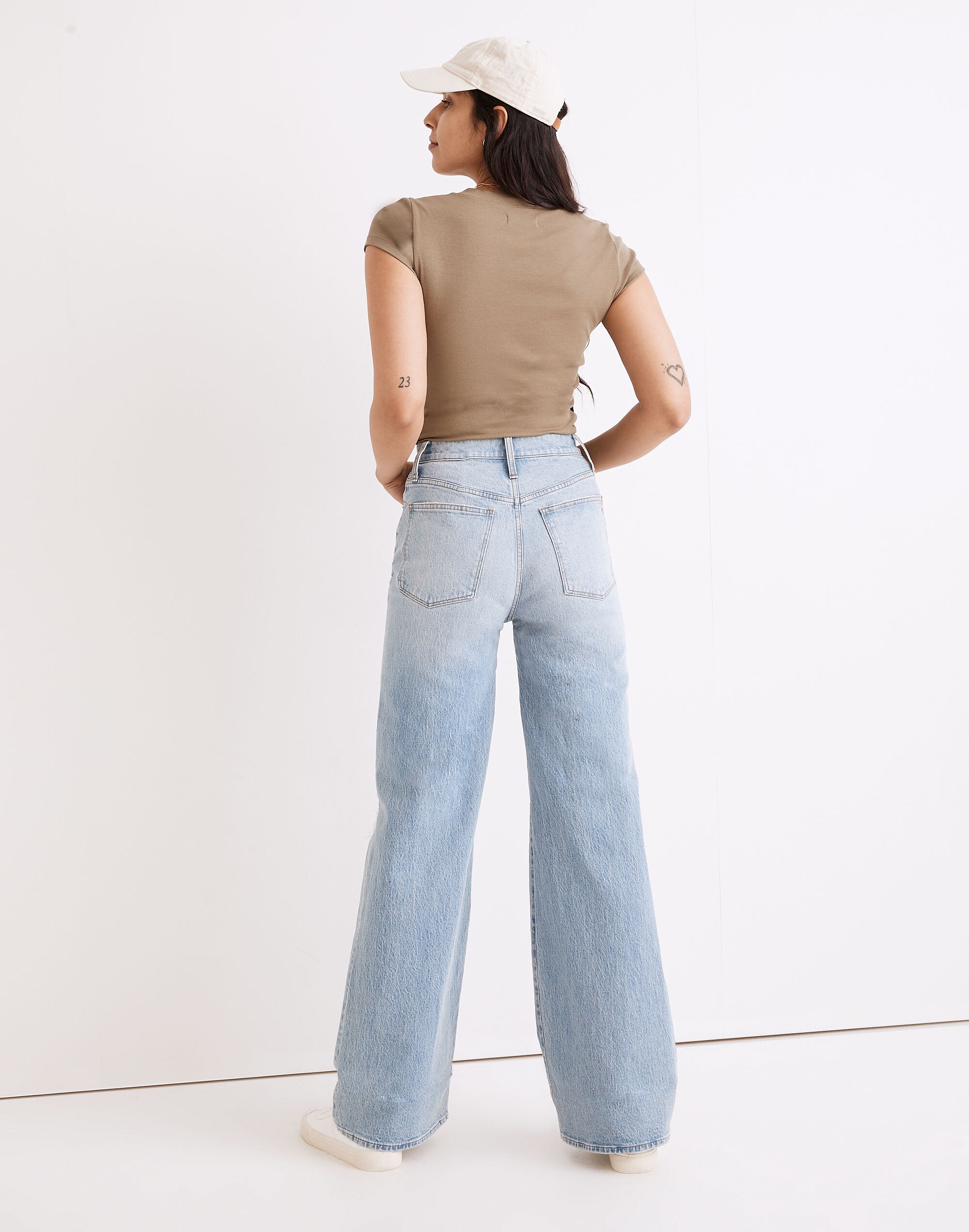 Superwide-Leg Jeans in Blaisdell Wash