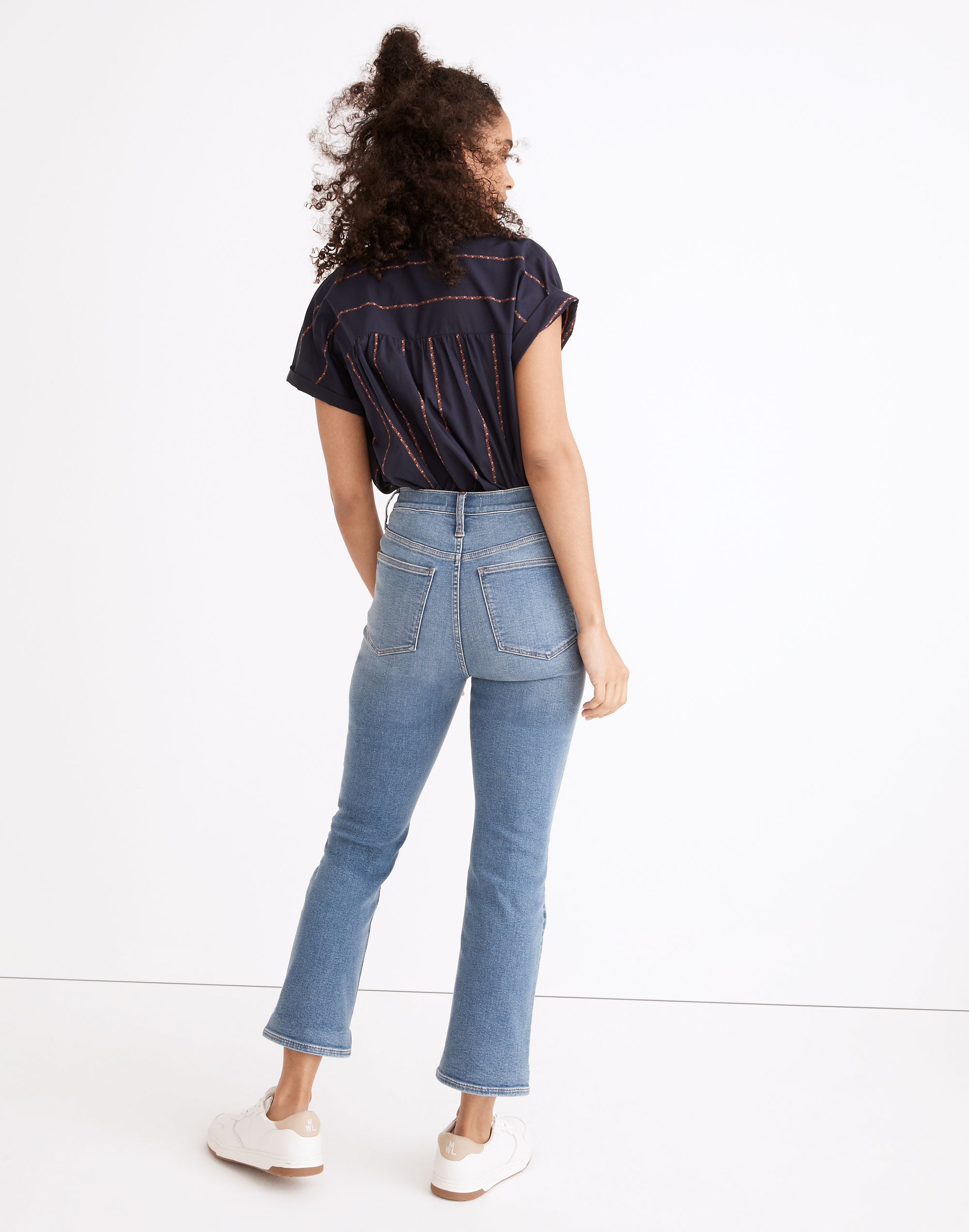 Cali Demi-Boot Jeans in Dorrance Wash: TENCEL&trade; Denim Edition