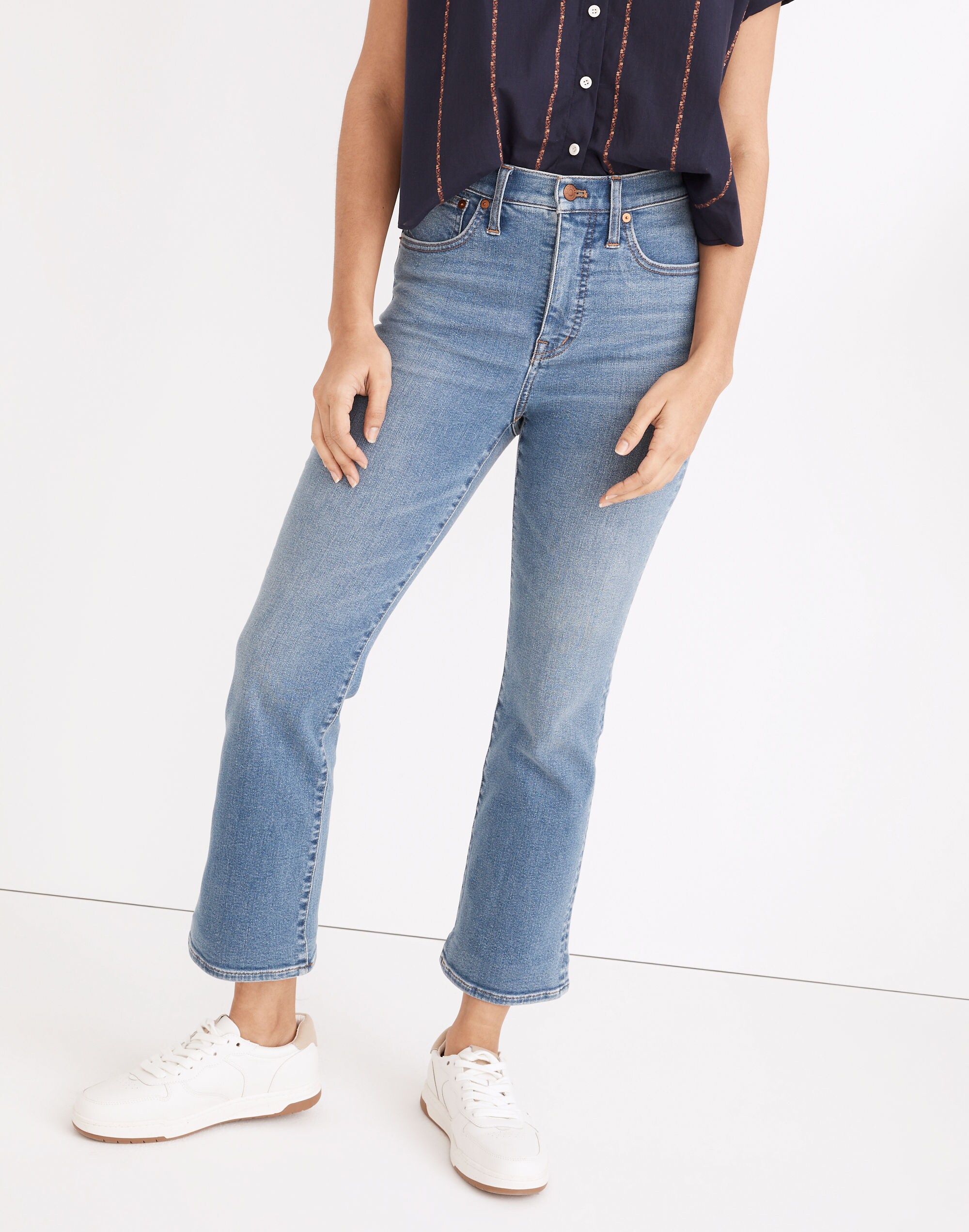 Cali Demi-Boot Jeans in Dorrance Wash: TENCEL&trade; Denim Edition