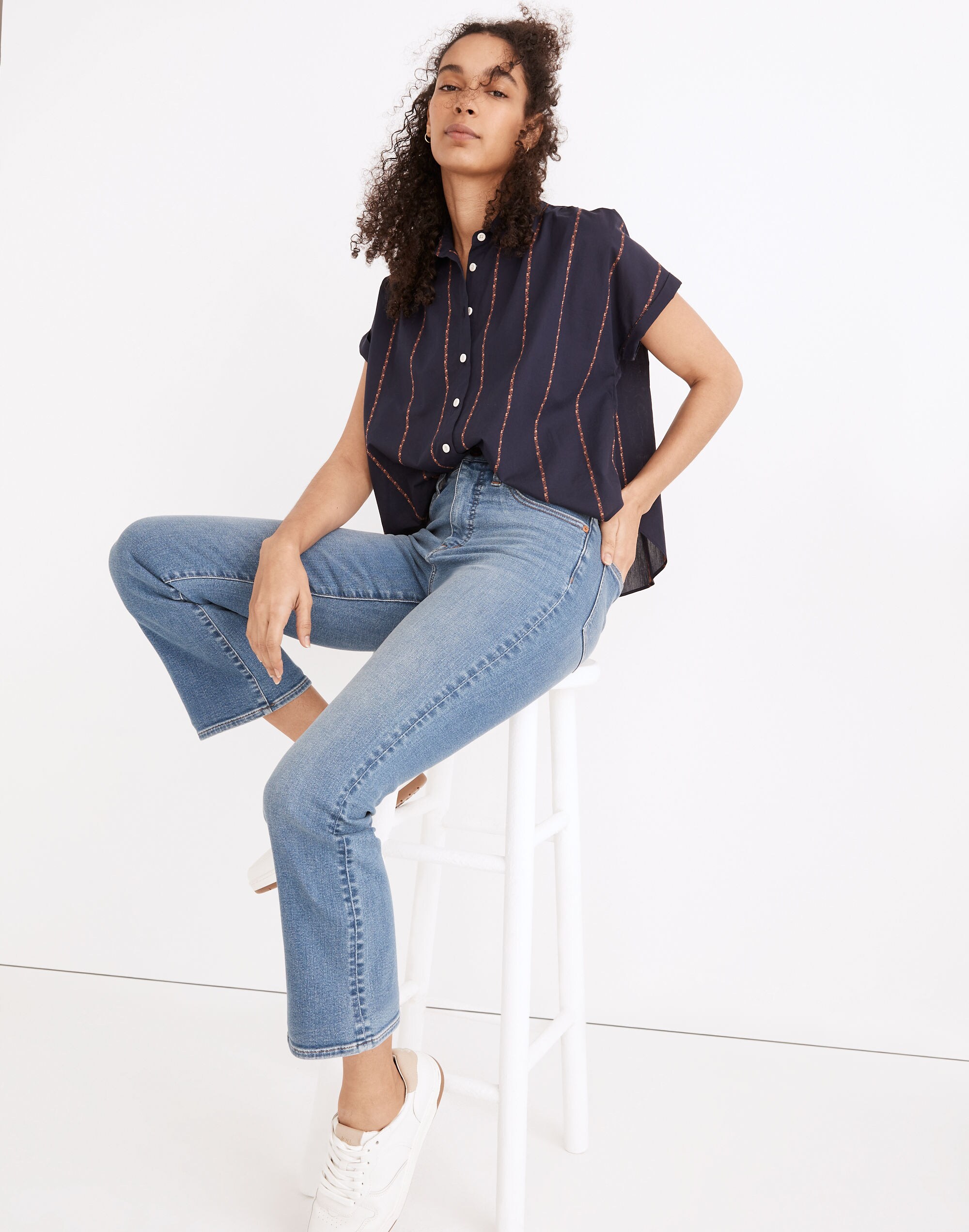 Cali Demi-Boot Jeans in Dorrance Wash: TENCEL&trade; Denim Edition
