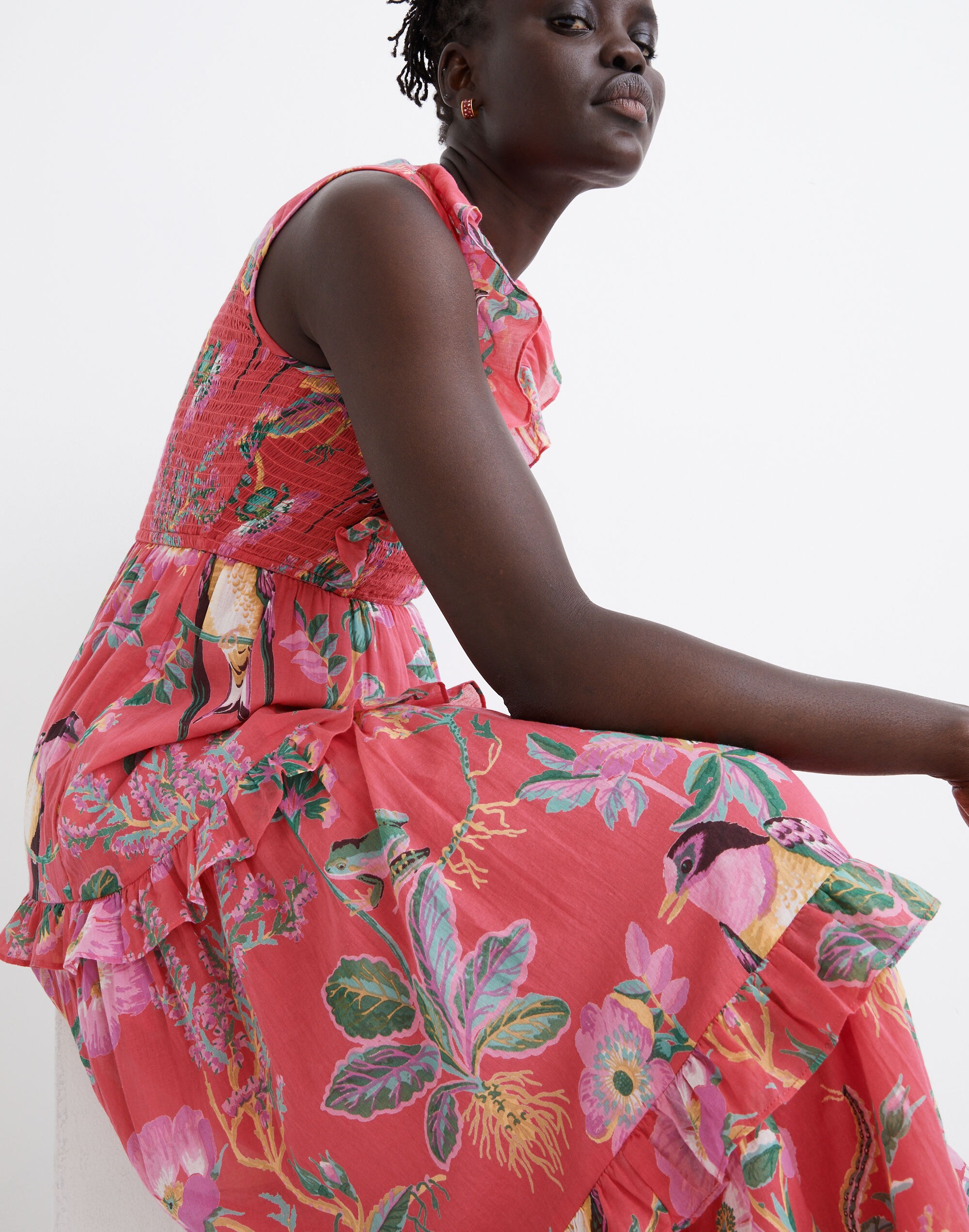 Banjanan Iris Smocked Midi Dress