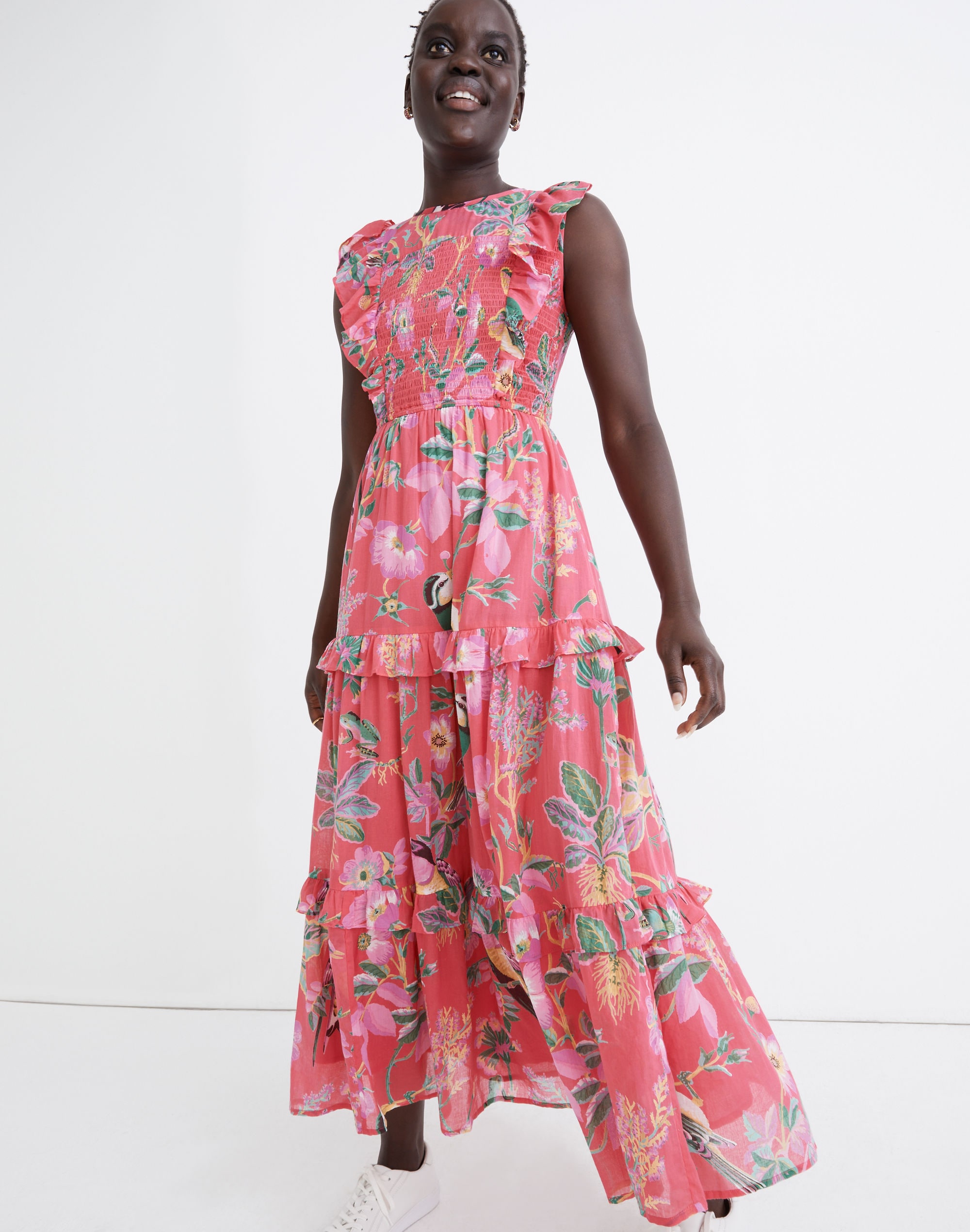 Banjanan Iris Smocked Midi Dress