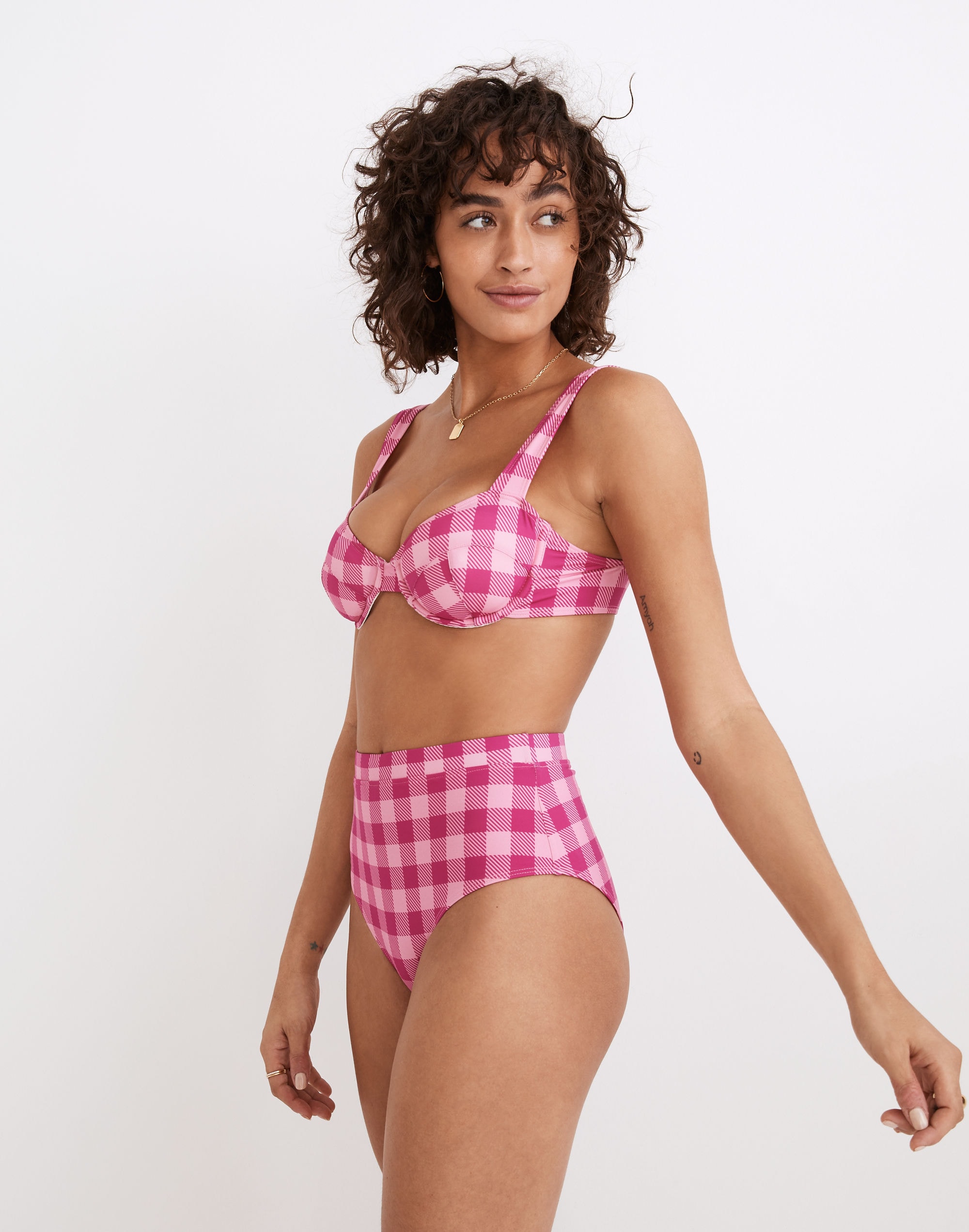 Solid &amp; Striped&reg; Lilo Bikini Top in Gingham Check