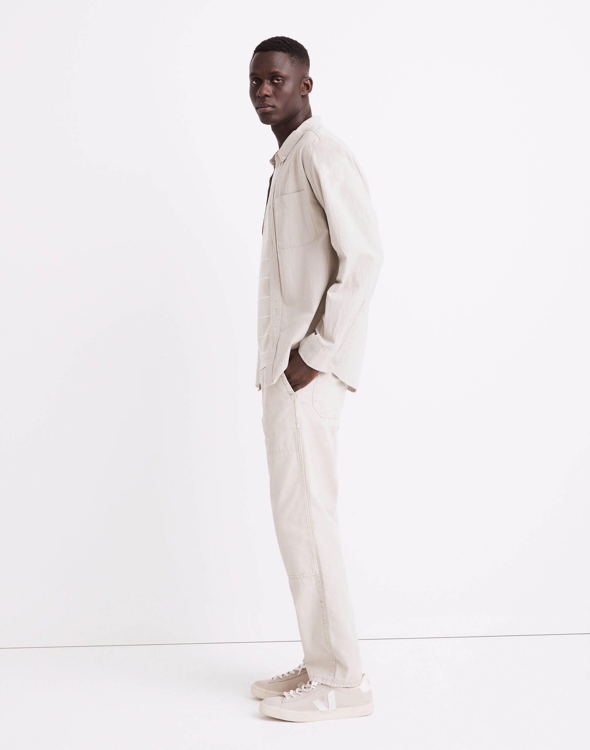 Relaxed Straight Lightweight Workwear Pants