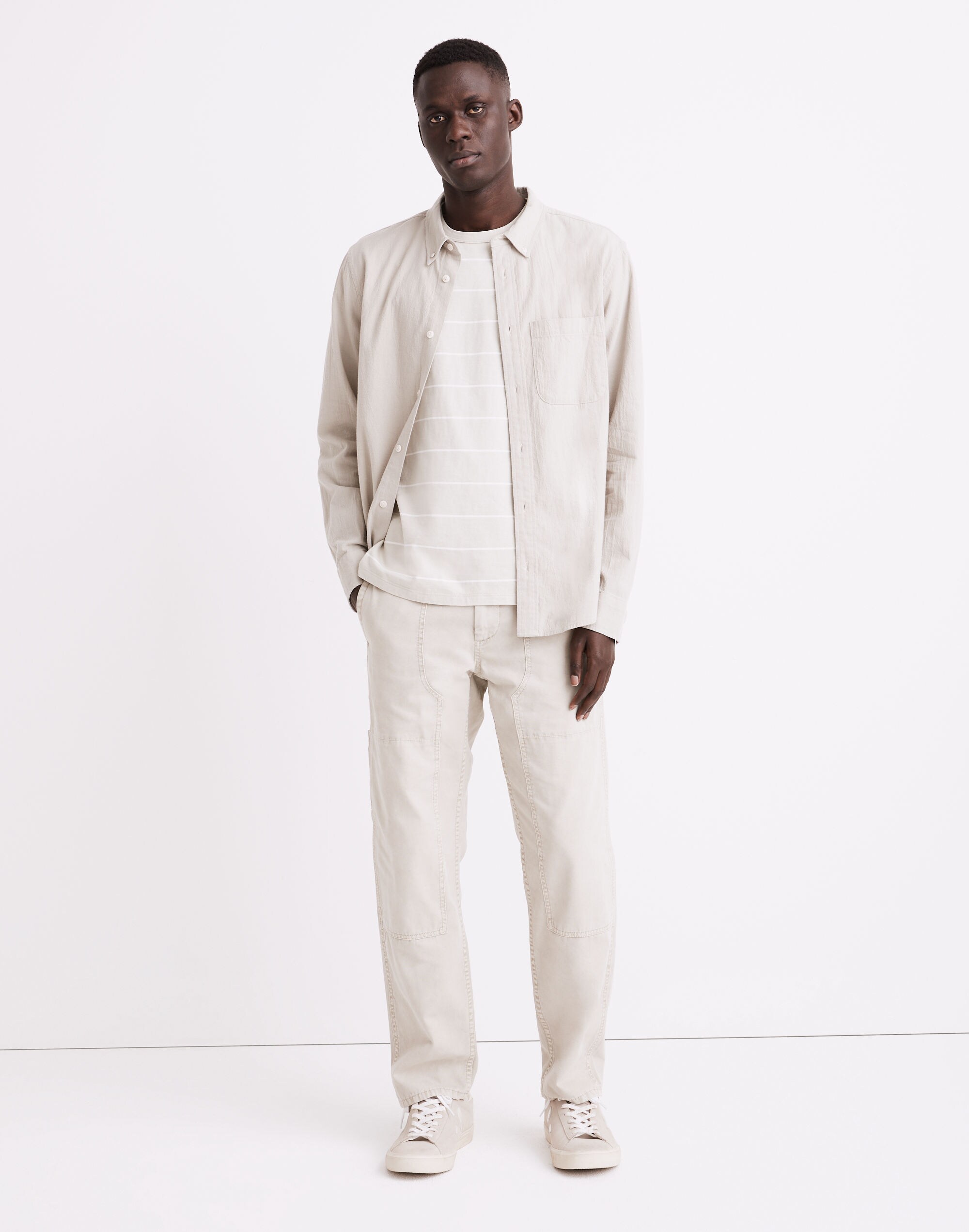 Relaxed Straight Lightweight Workwear Pants