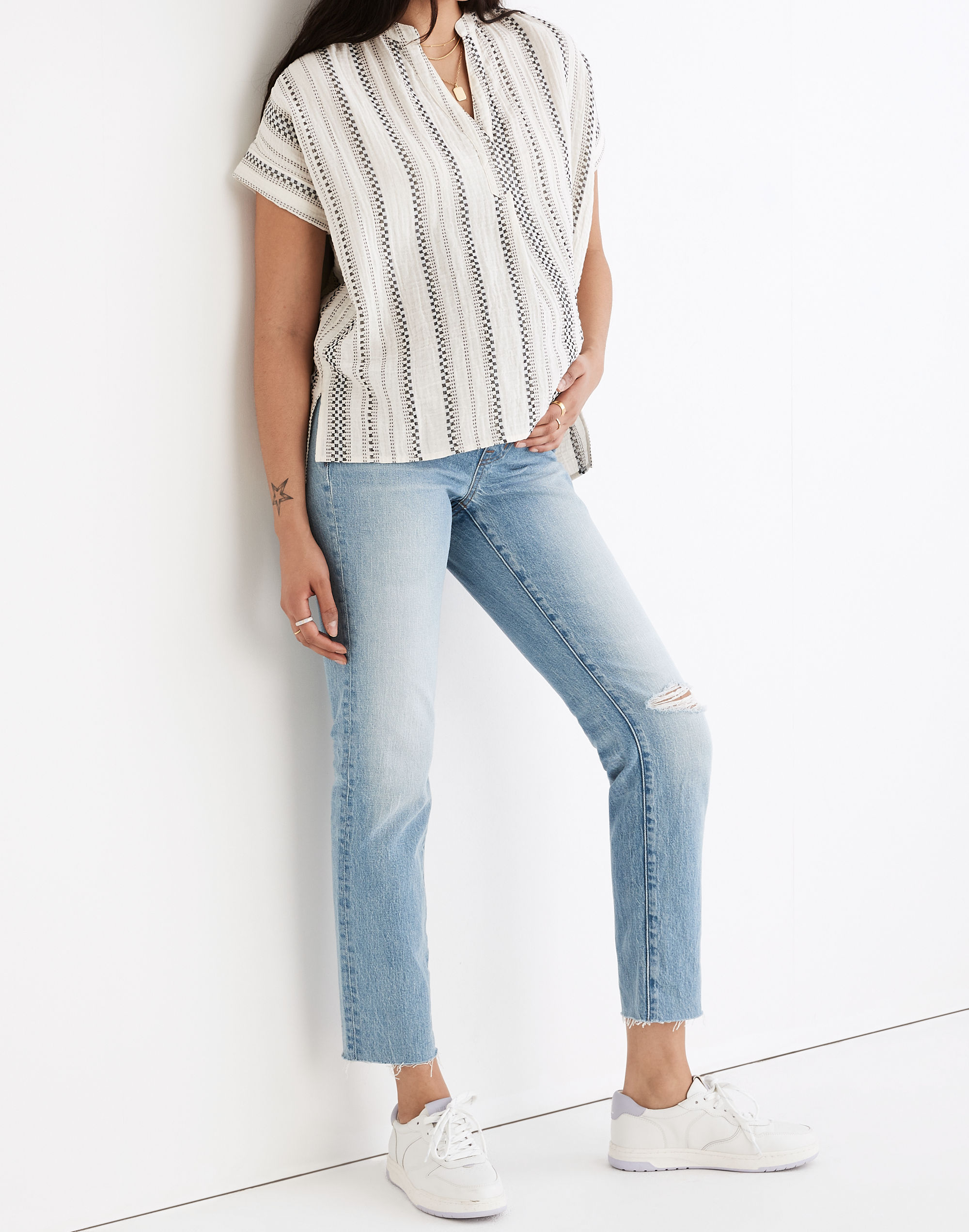 Maternity Over-the-Belly Perfect Vintage Jeans in Coney Wash