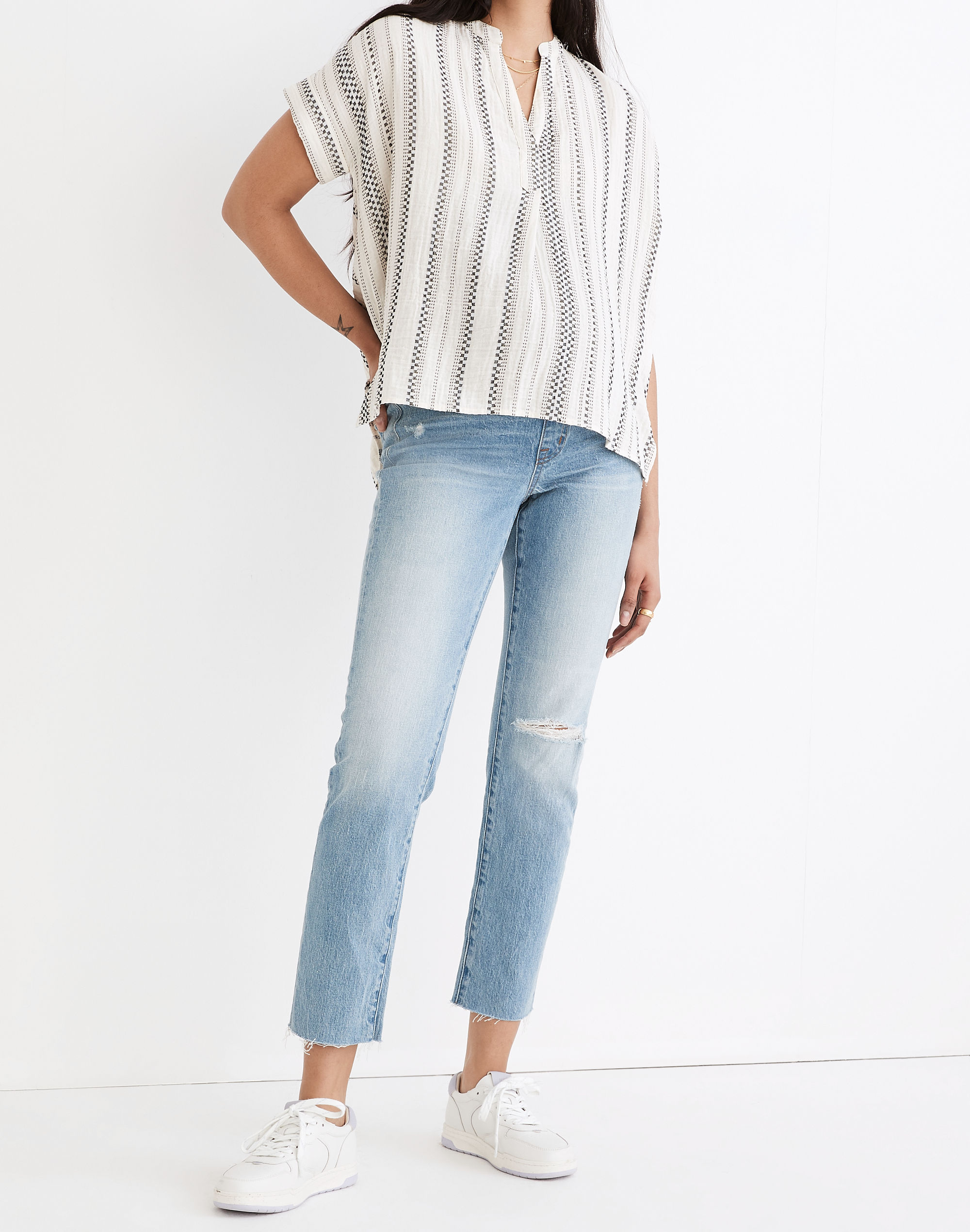 Maternity Over-the-Belly Perfect Vintage Jeans in Coney Wash