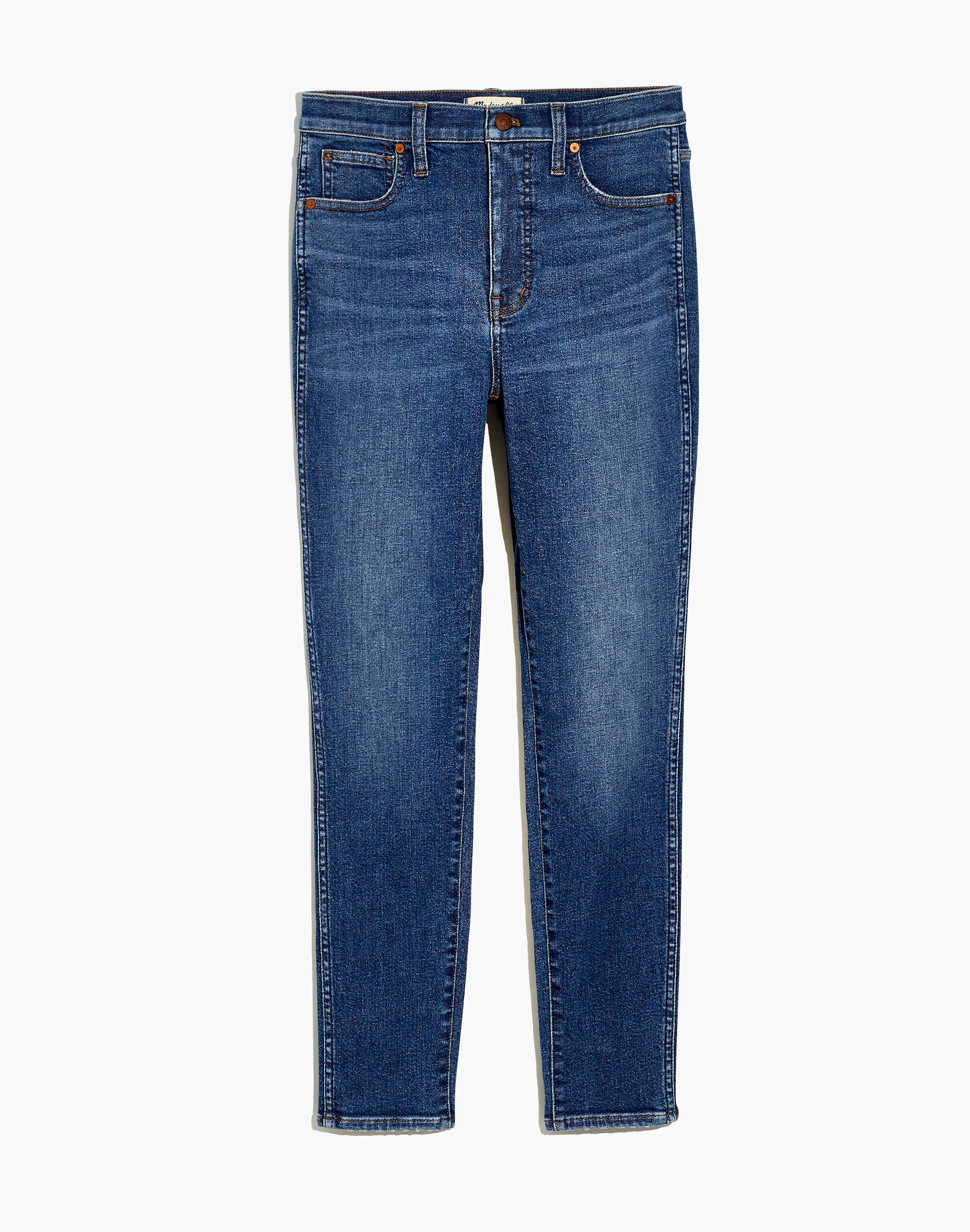 10" High-Rise Skinny Crop Jeans in Bradfield Wash