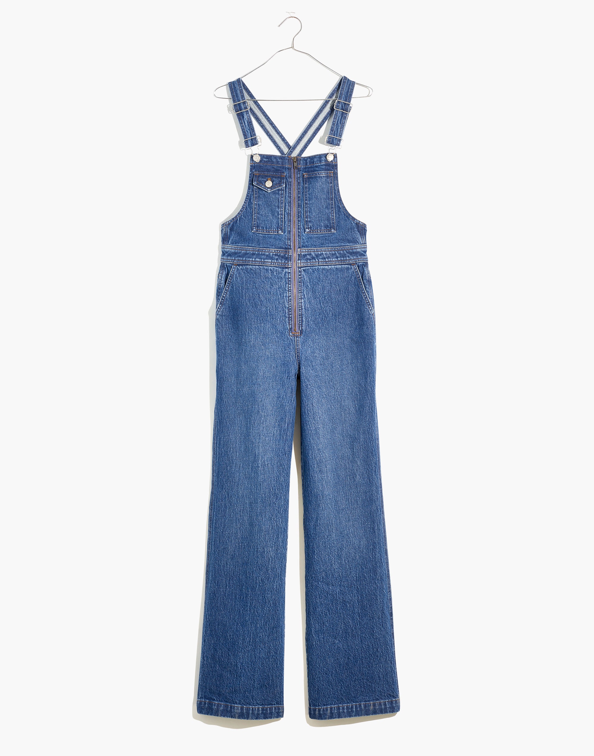 High-Rise Loose Flare Overalls