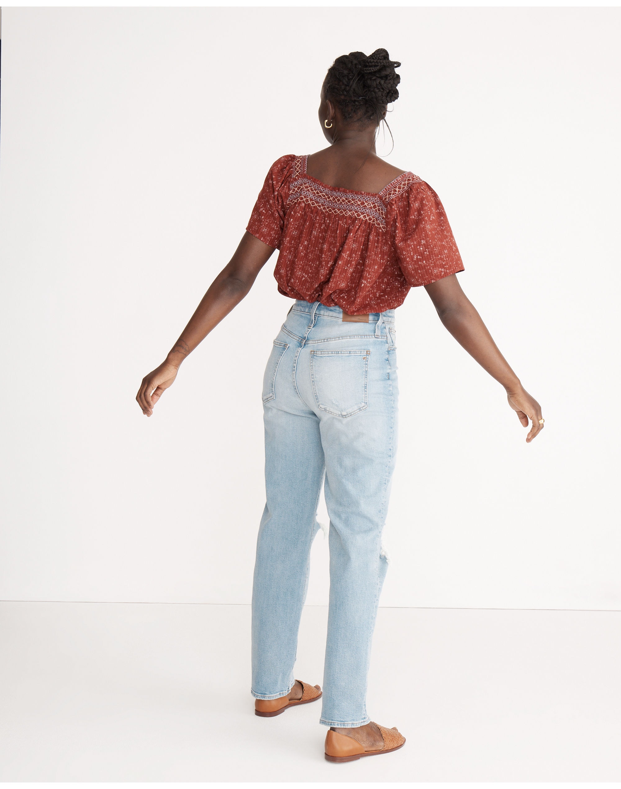 The Curvy Perfect Vintage Jean in Danby Wash: Ripped Edition