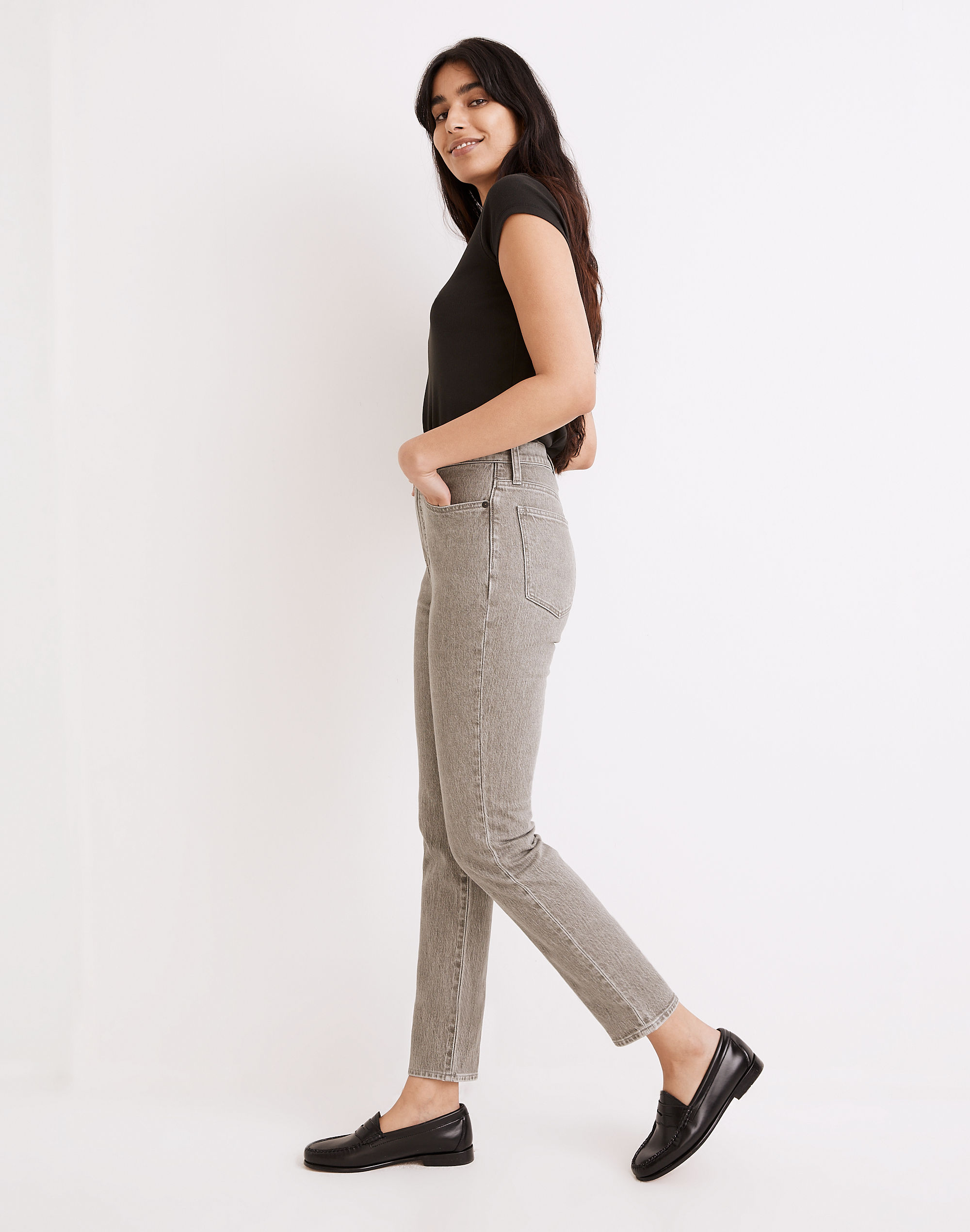 The Momjean in Yarn-Dyed Denim