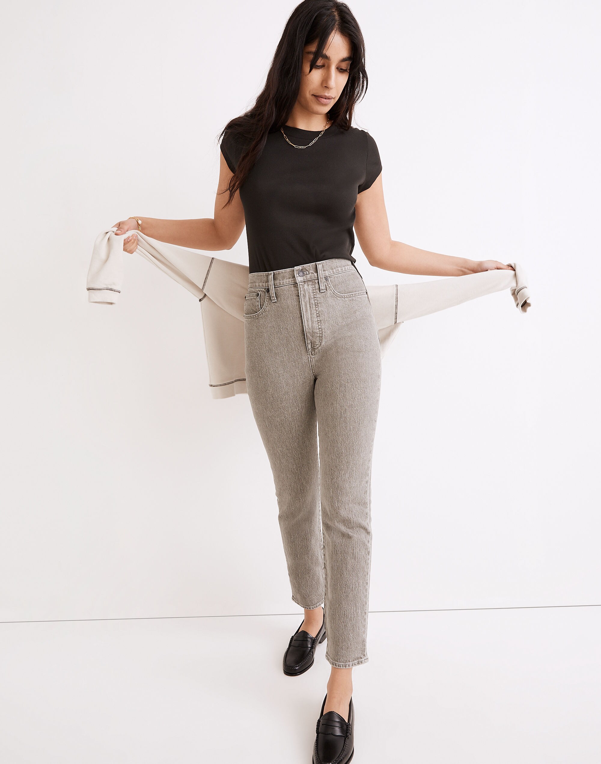 The Momjean in Yarn-Dyed Denim