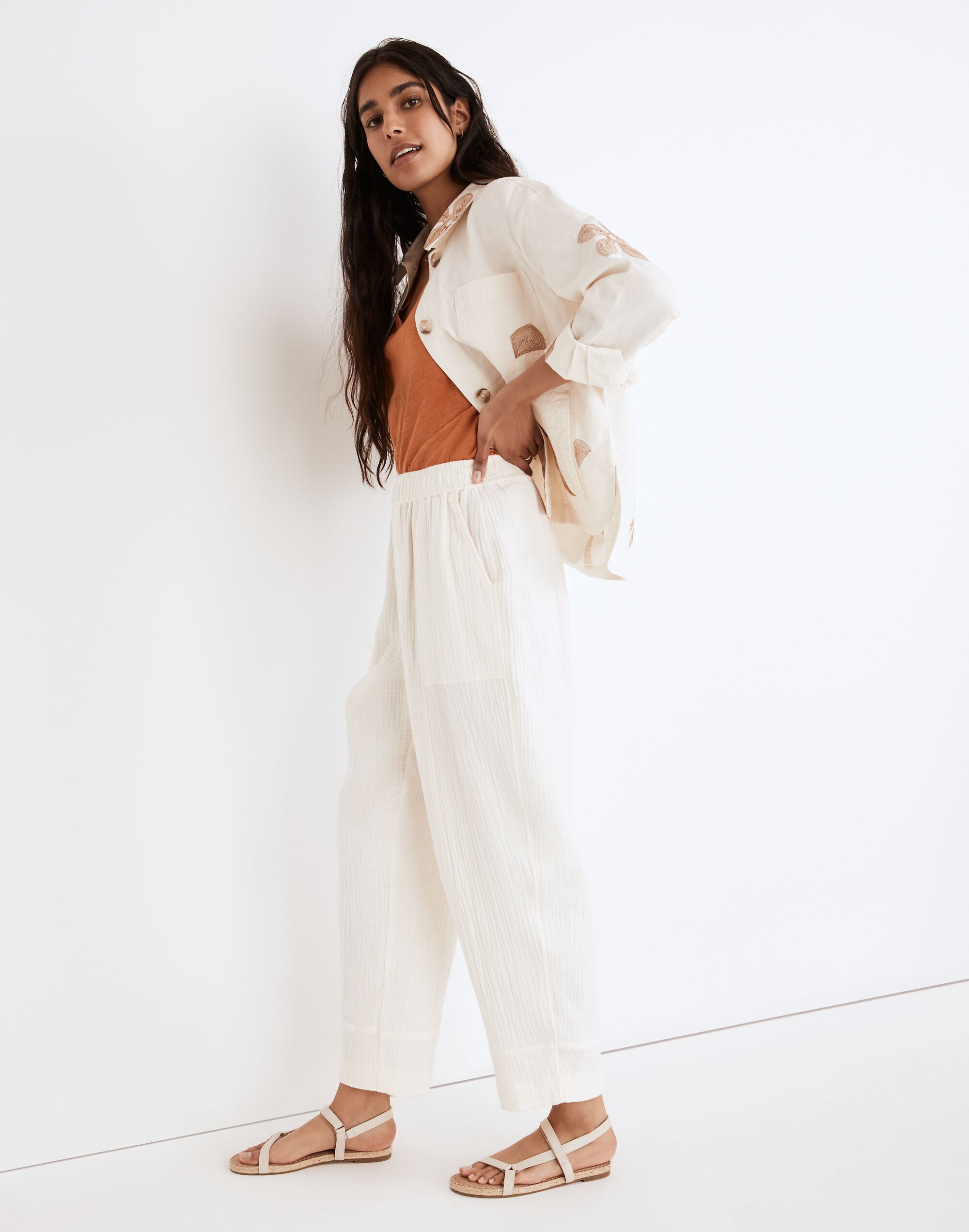 Petite Lightspun Pull-On Balloon Pants