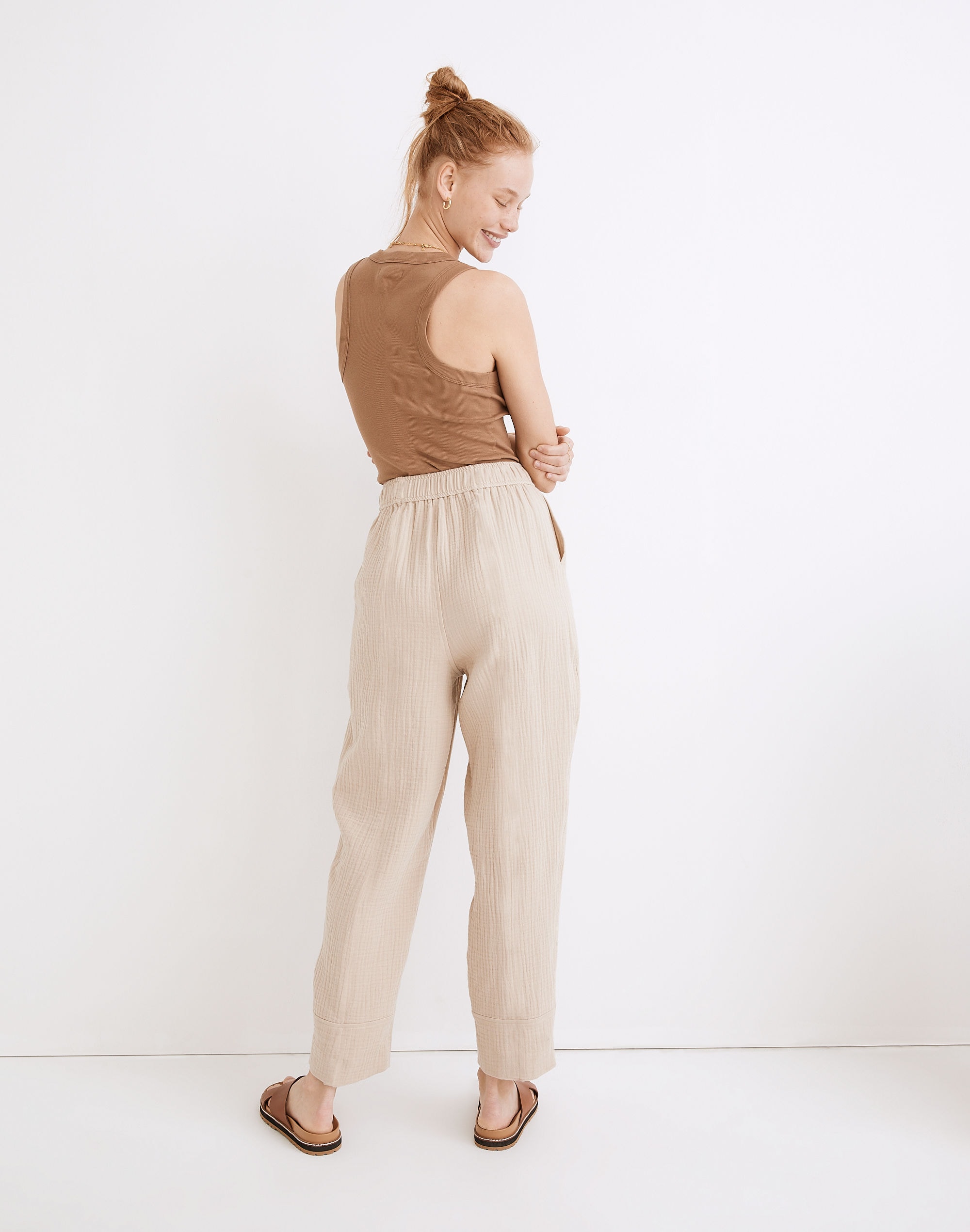 Petite Lightspun Pull-On Balloon Pants | Madewell