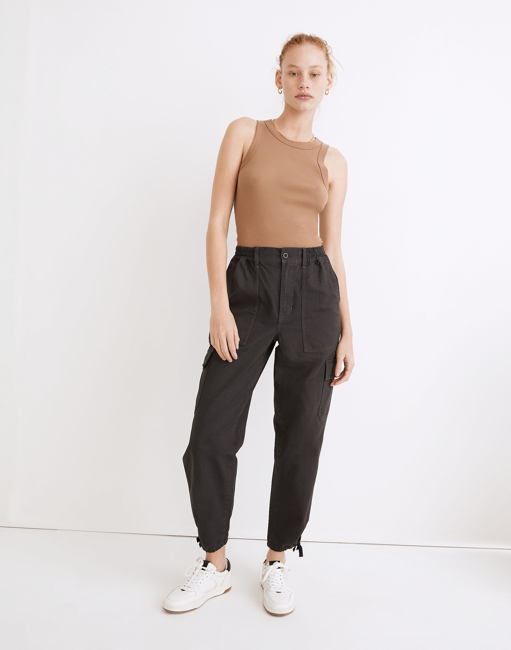 garment-dyed cargo jogger pants