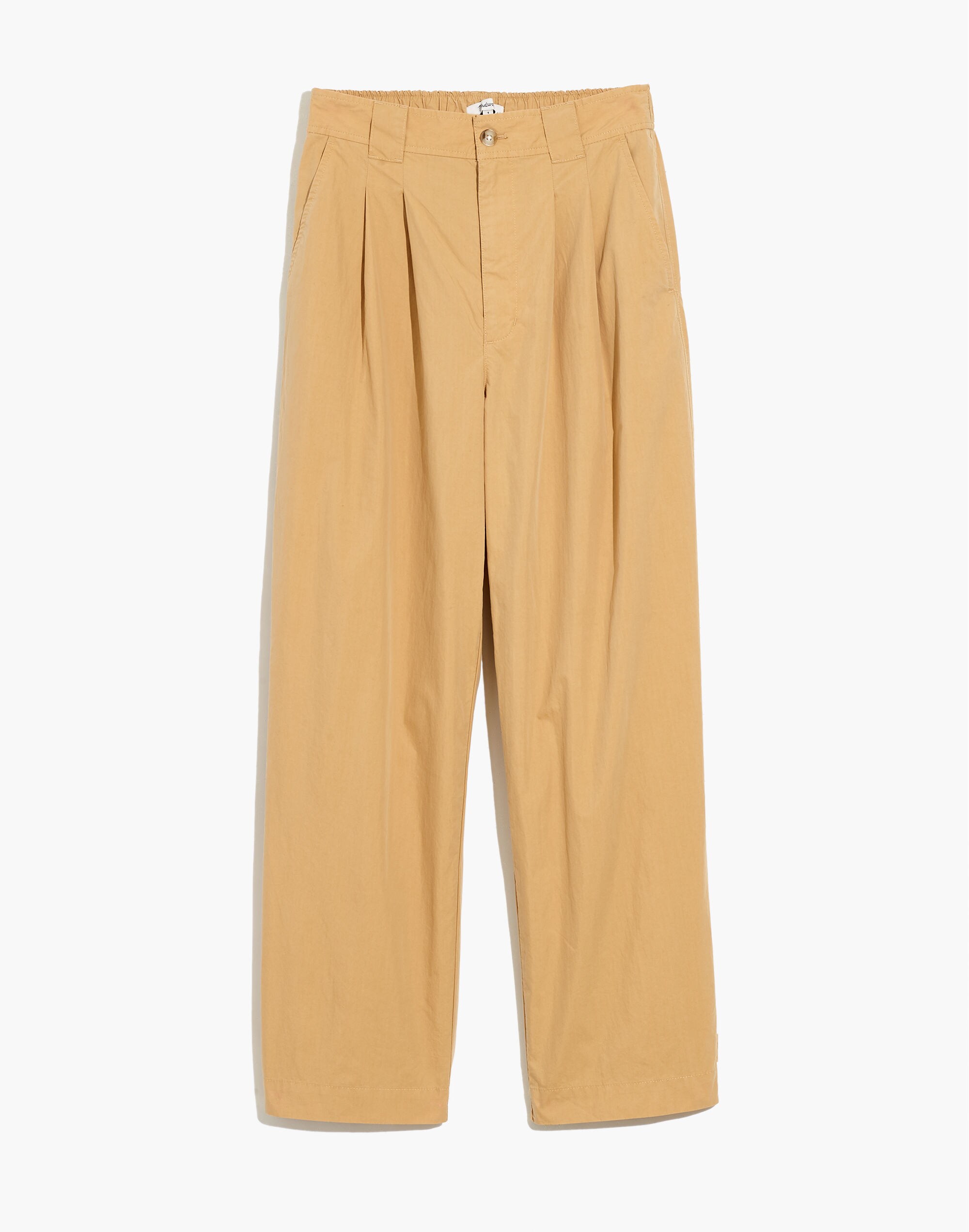 Pleated Pull-On Balloon Pants