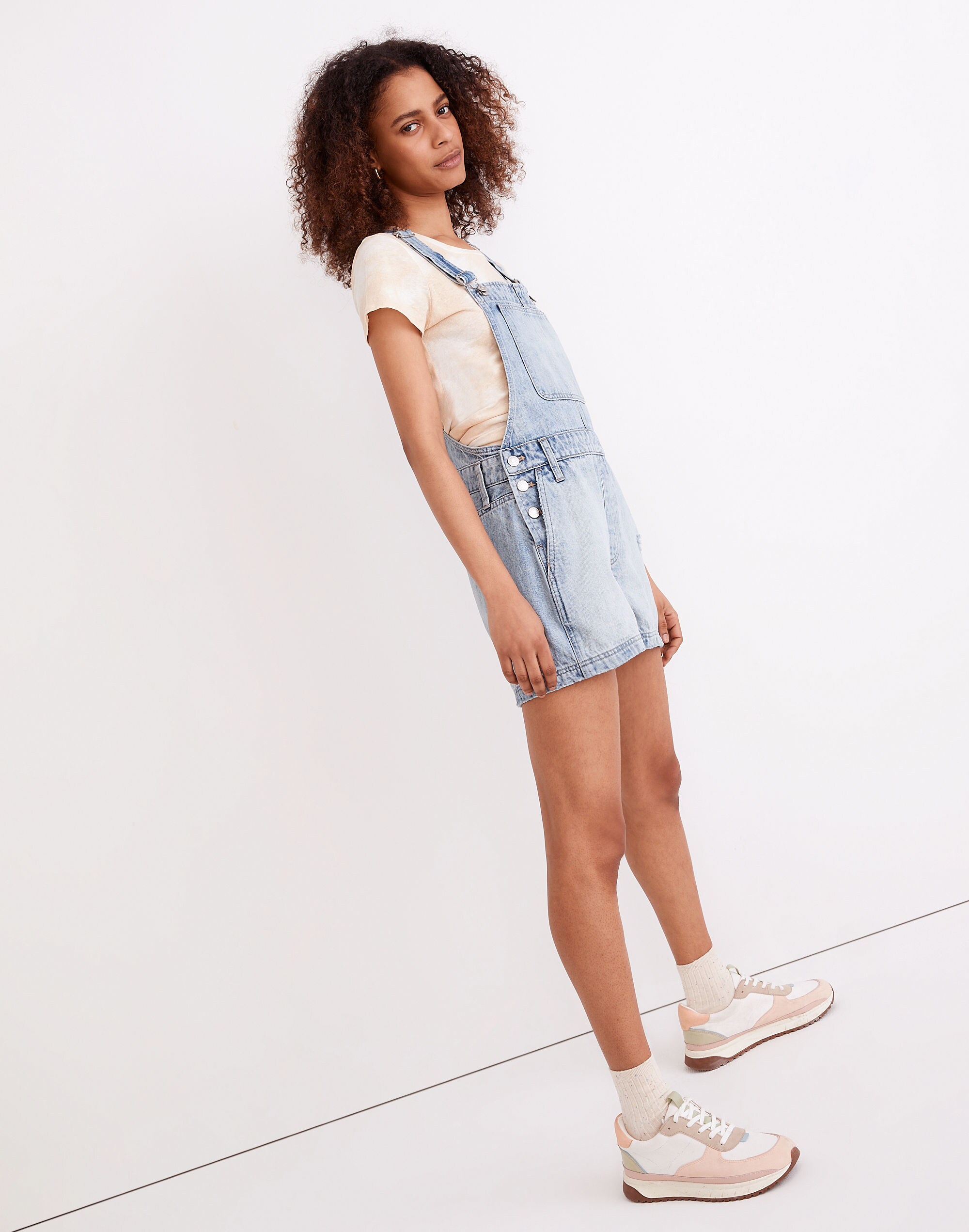 Corsica Short Overalls in Wardell Wash