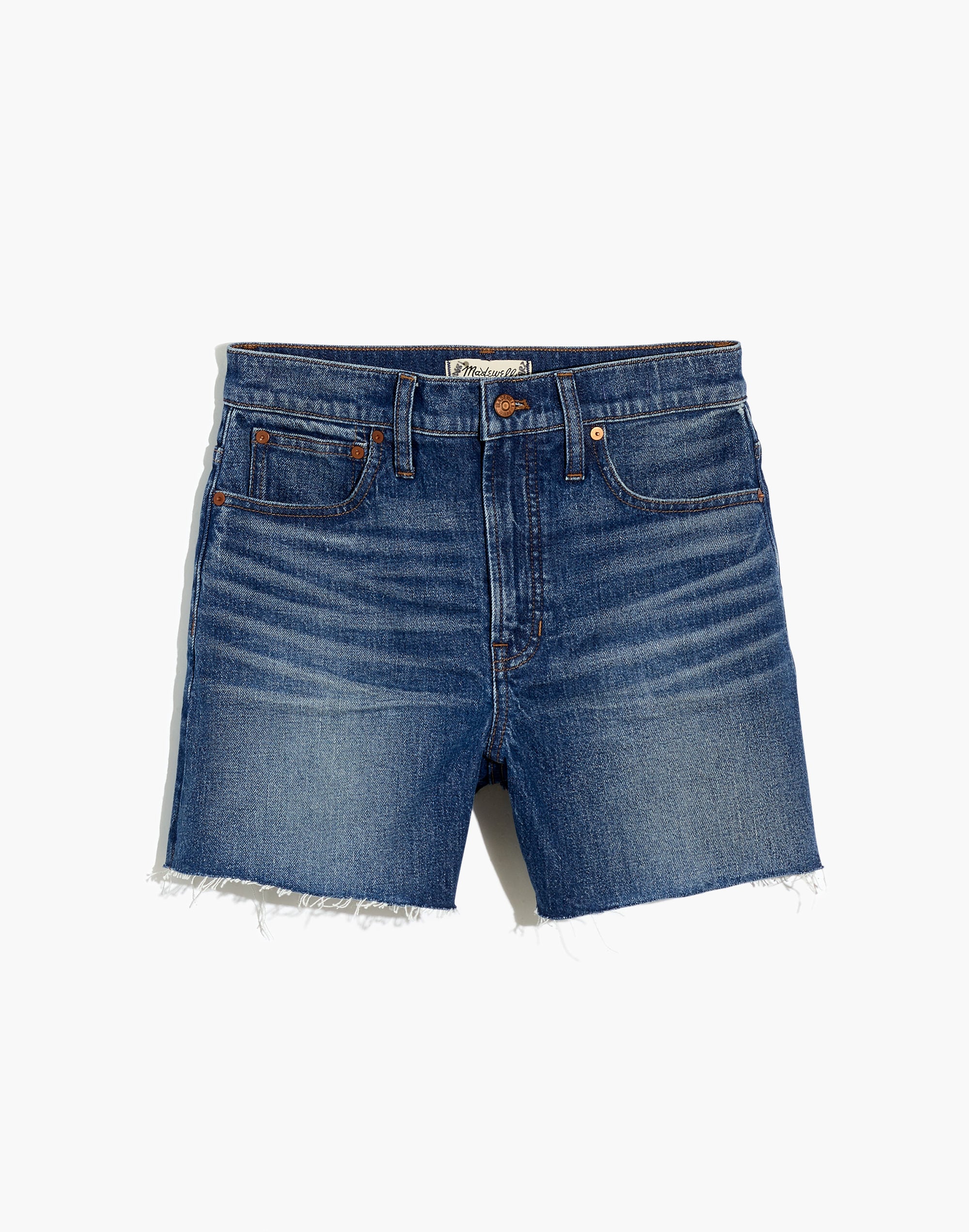 The Perfect Long Jean Short in Lanewood Wash