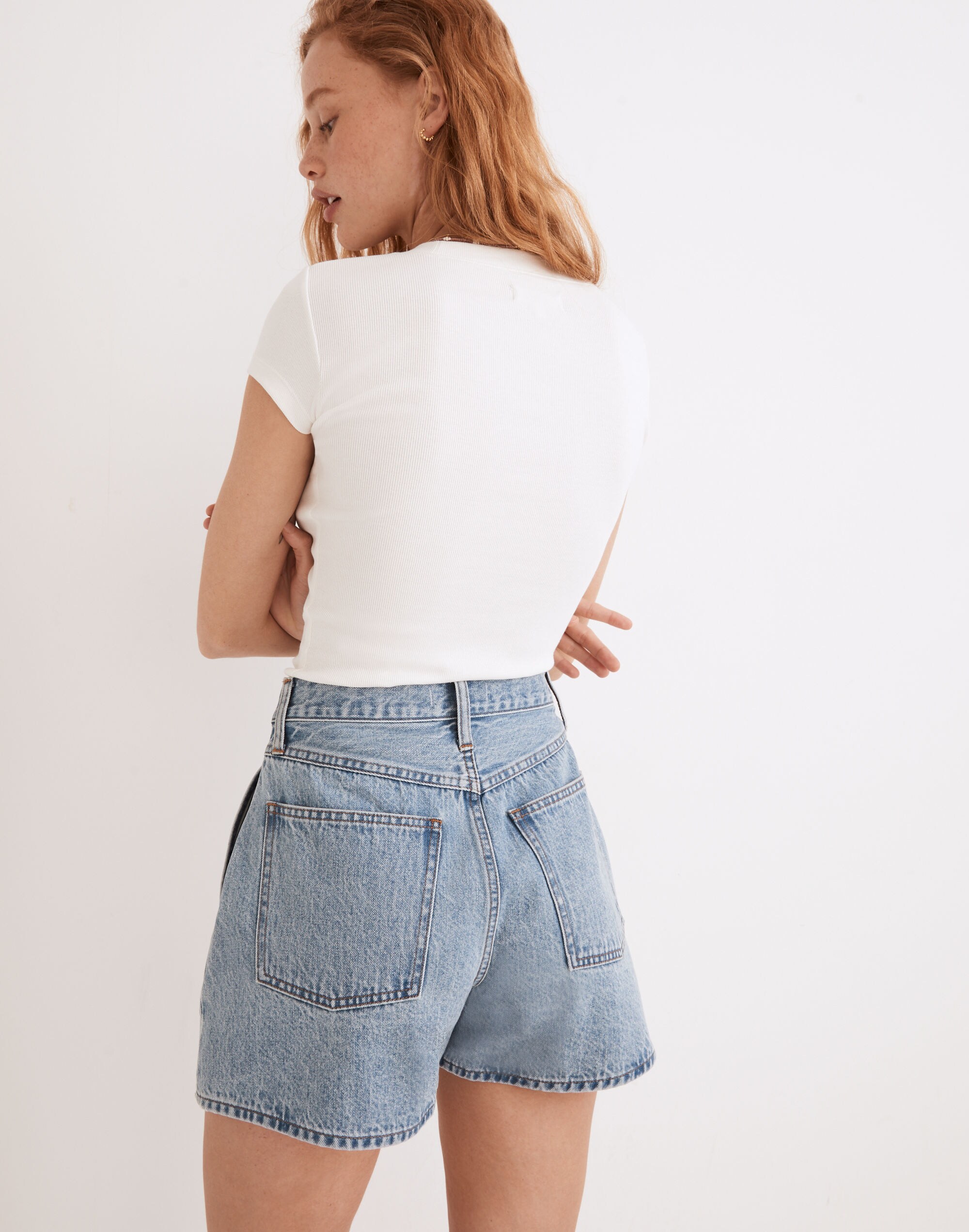 Denim Yoke Shorts in Verner Wash