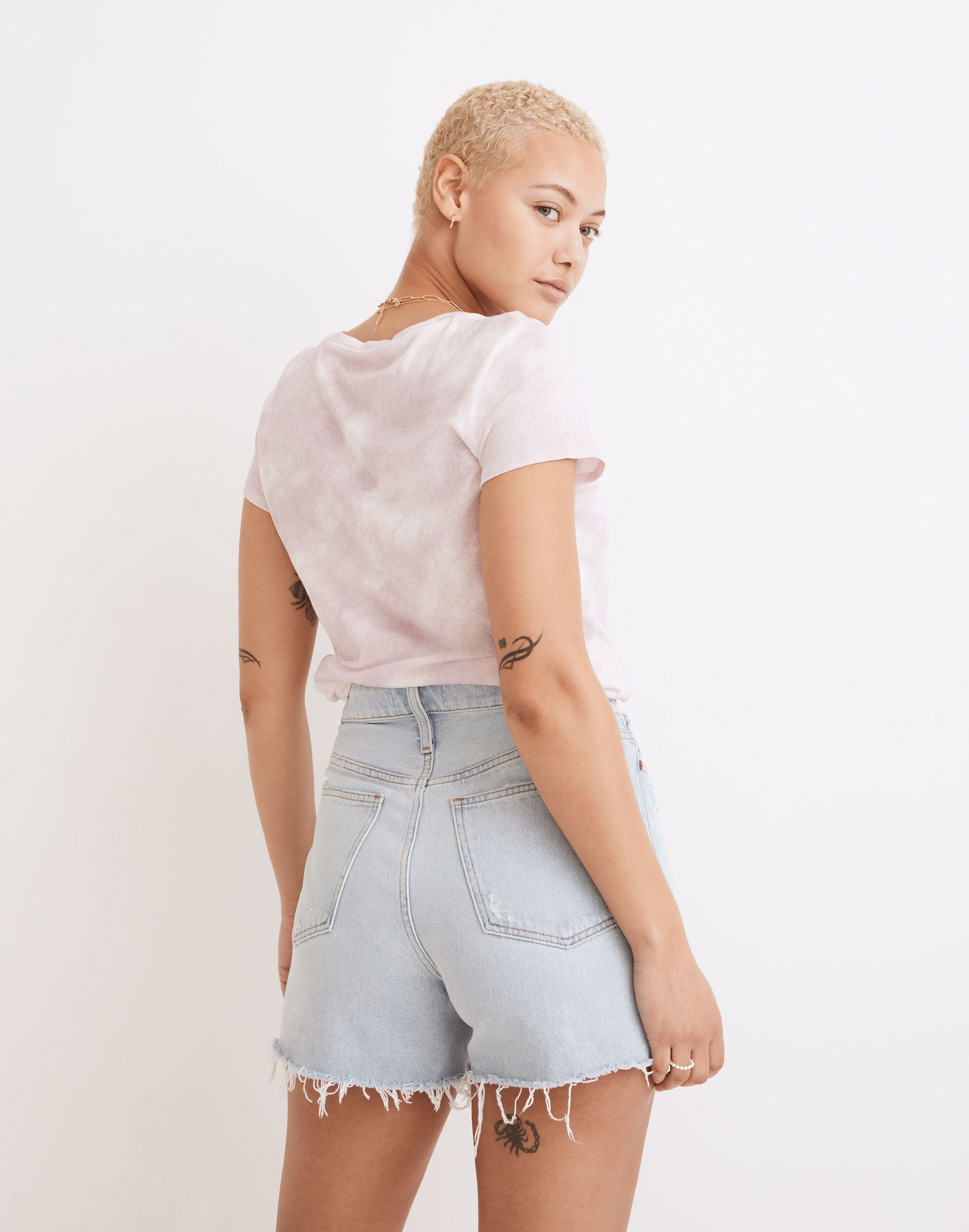The Curvy Momjean Short in Flintwood Wash
