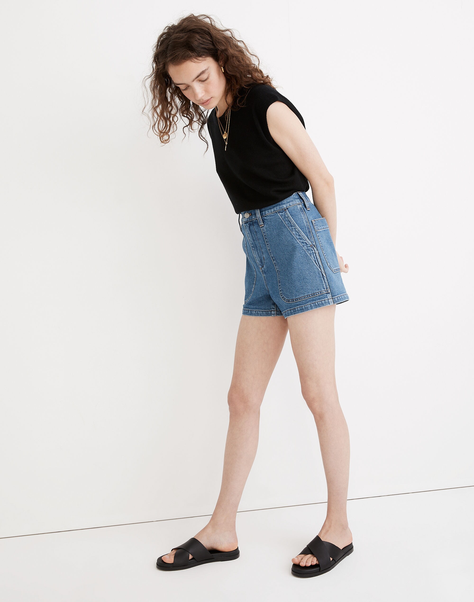 The Perfect Vintage Fatigue Jean Short: TENCEL&trade; Denim Edition