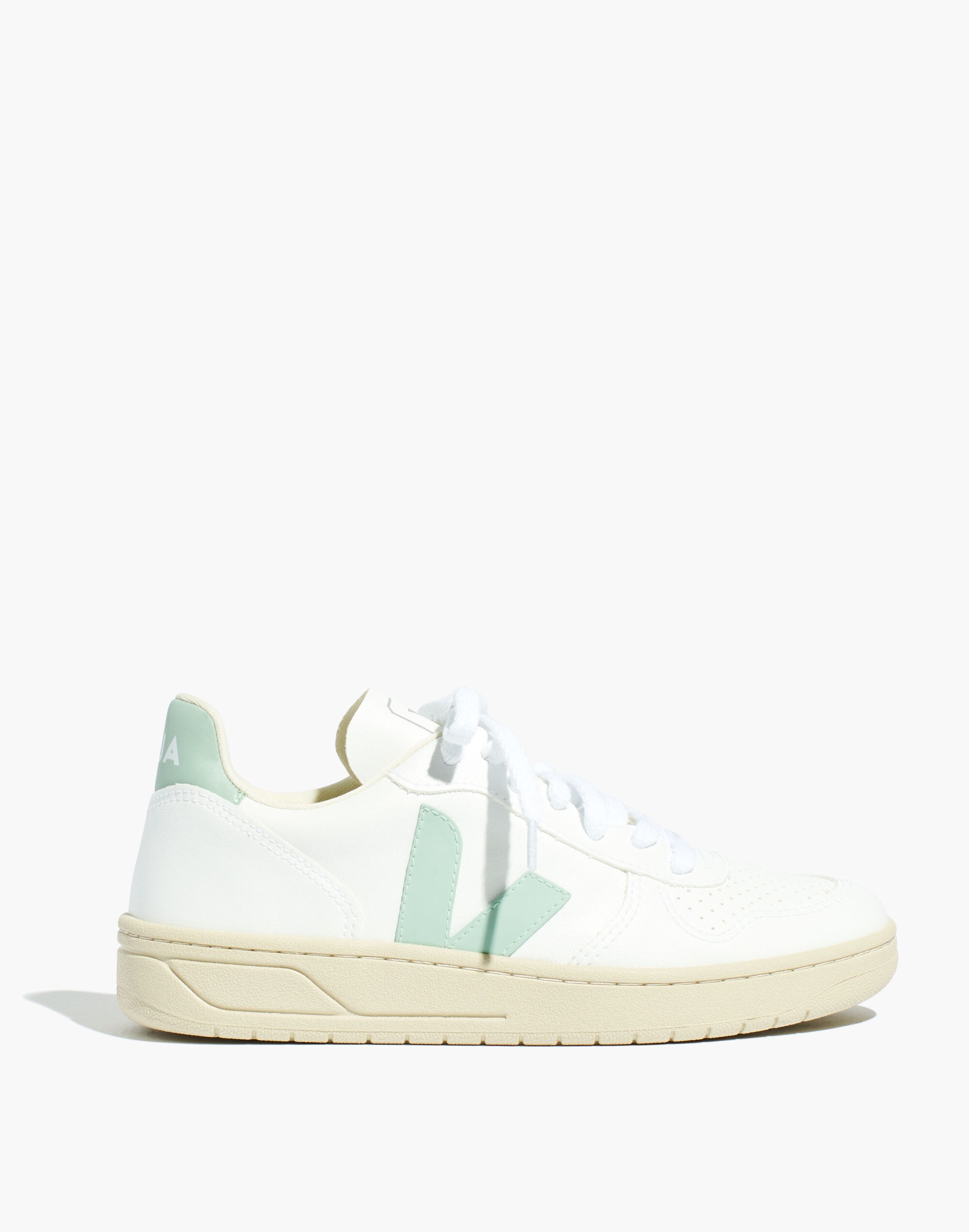 Veja&trade; Vegan Leather V-10 Sneakers in White Matcha