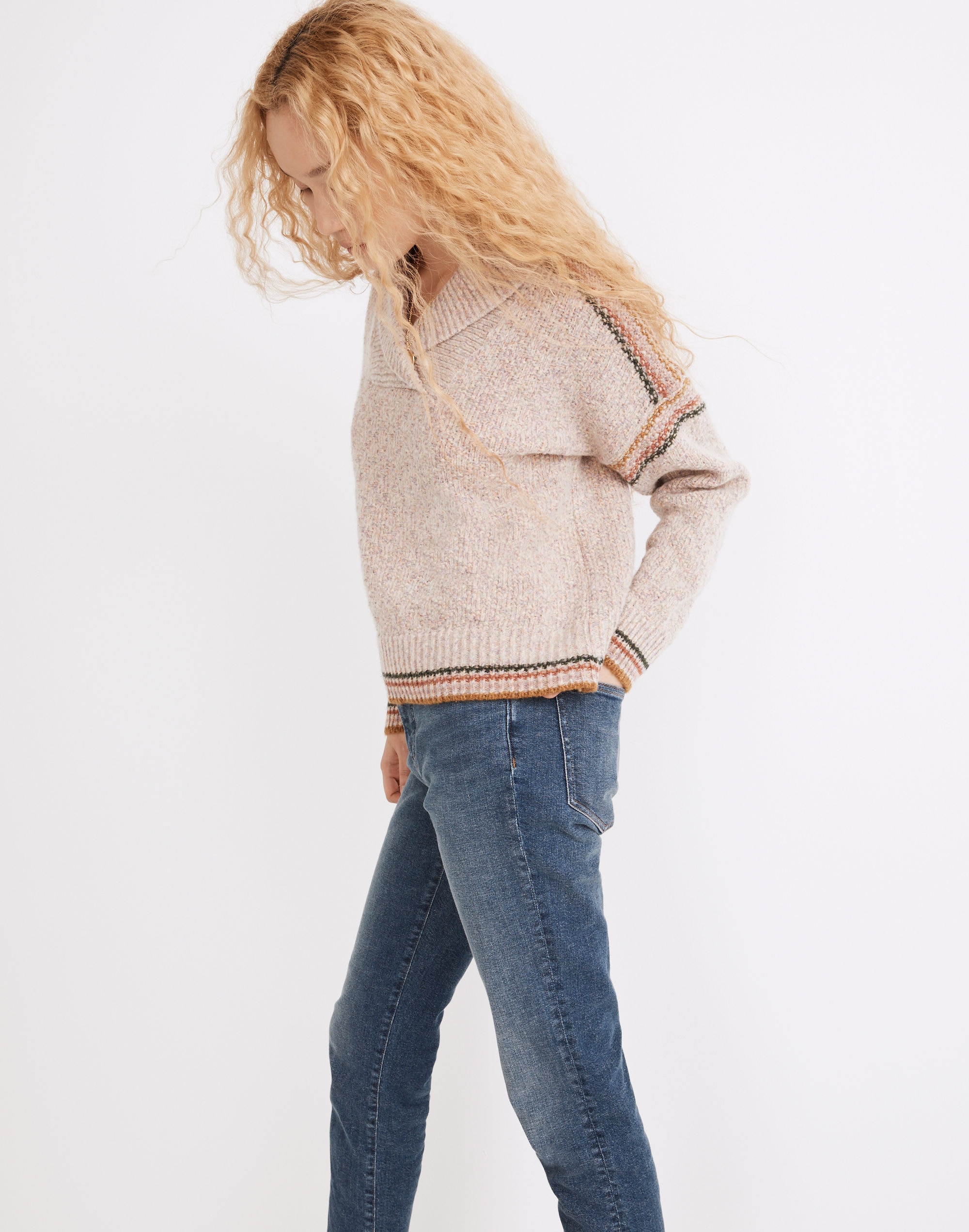 Kentwood Shawl-Collar Pullover Sweater