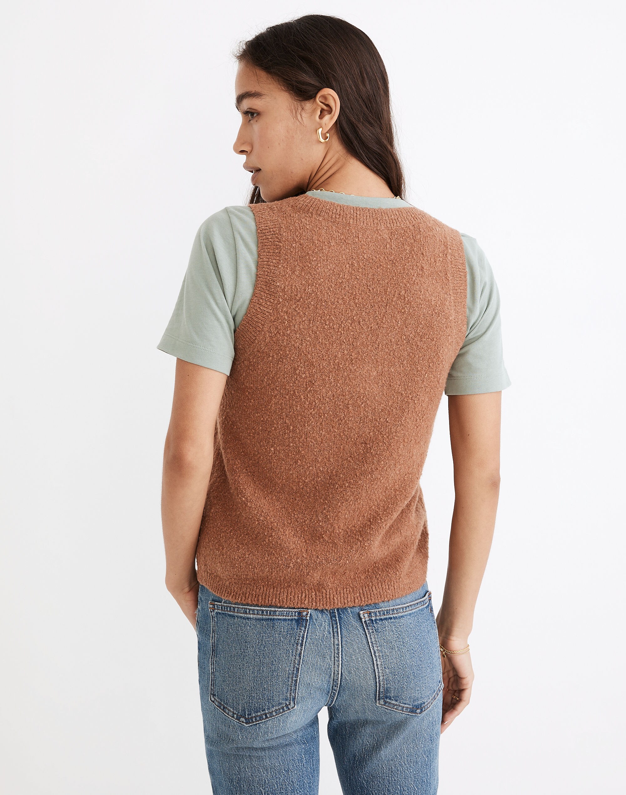 Kneale Button-Front Sweater Vest