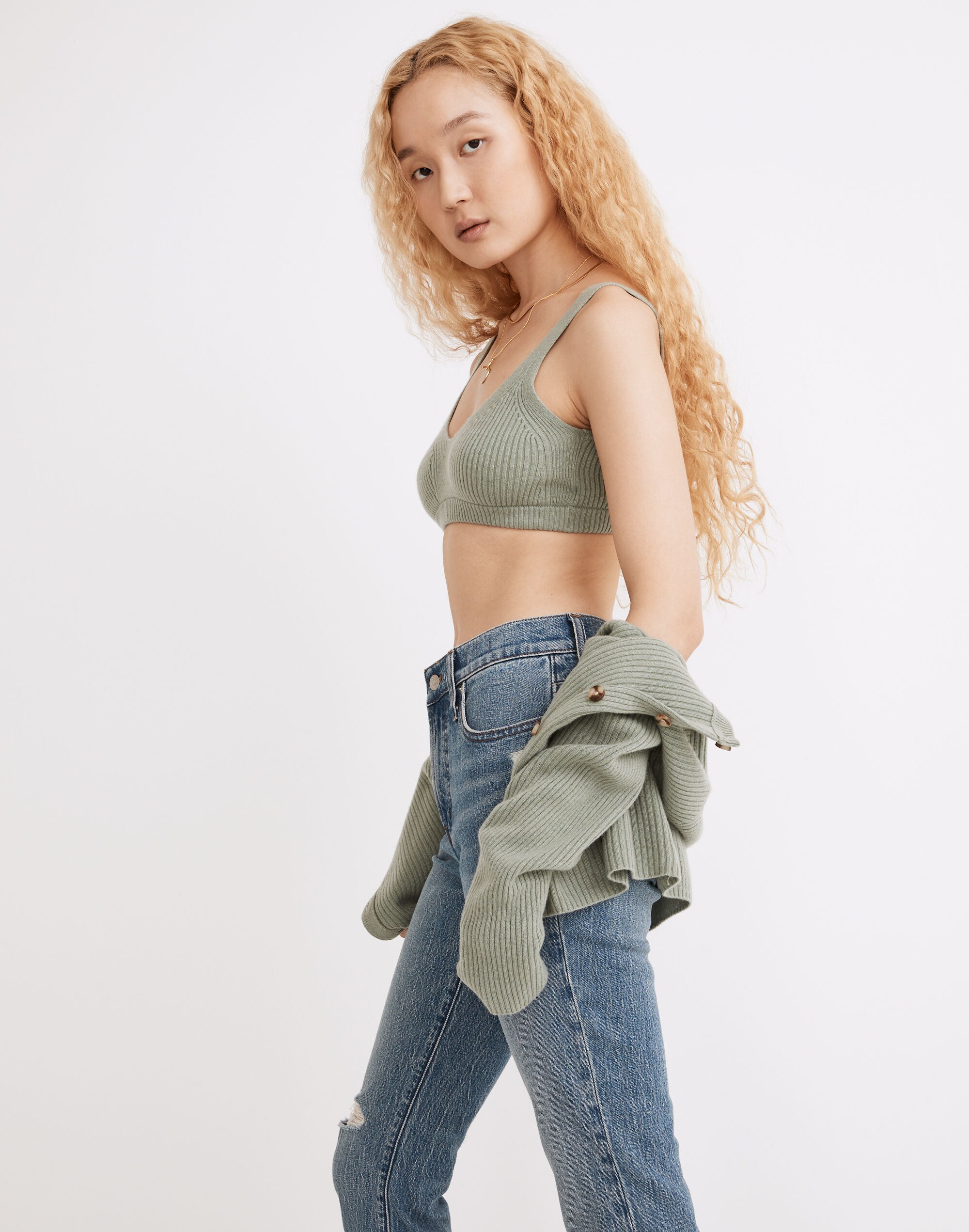 (Re)sourced Cashmere Sweater Bralette