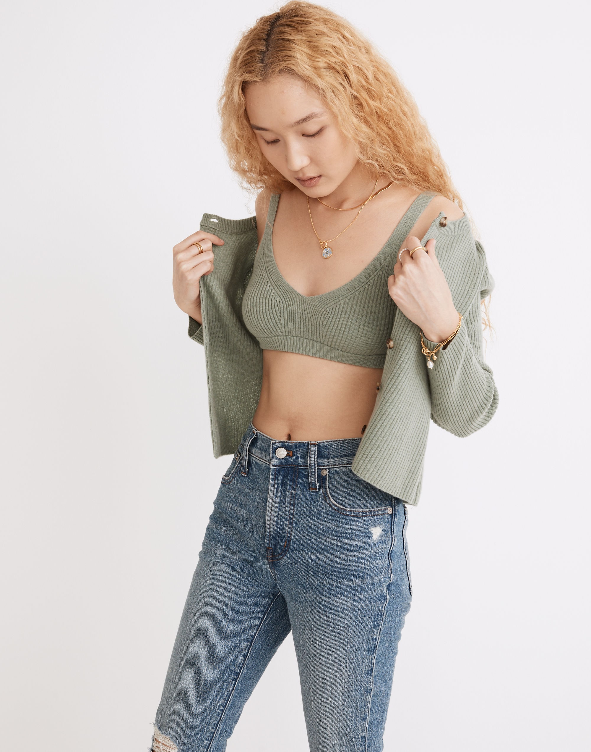 (Re)sourced Cashmere Sweater Bralette
