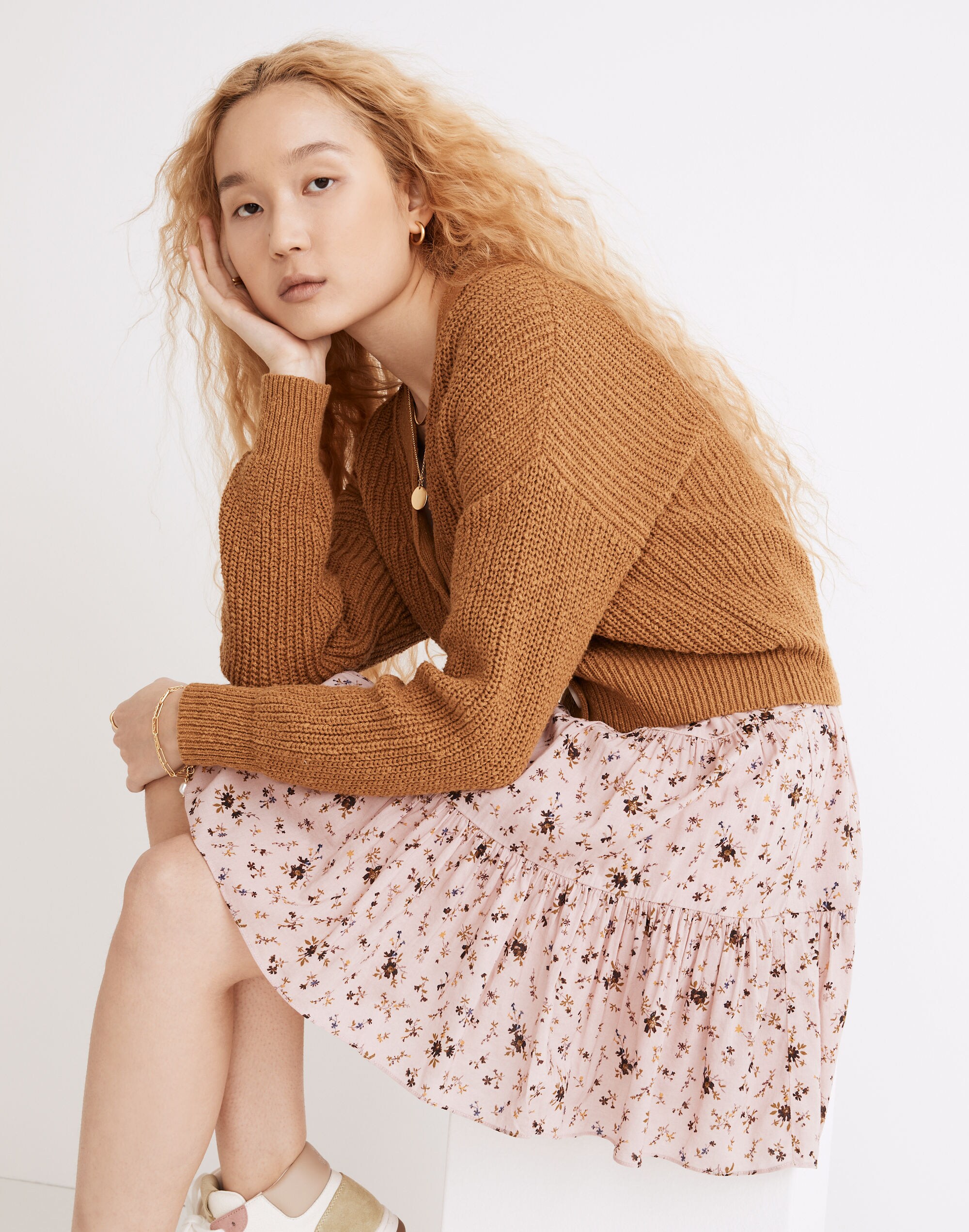 Greywood Crop Cardigan Sweater