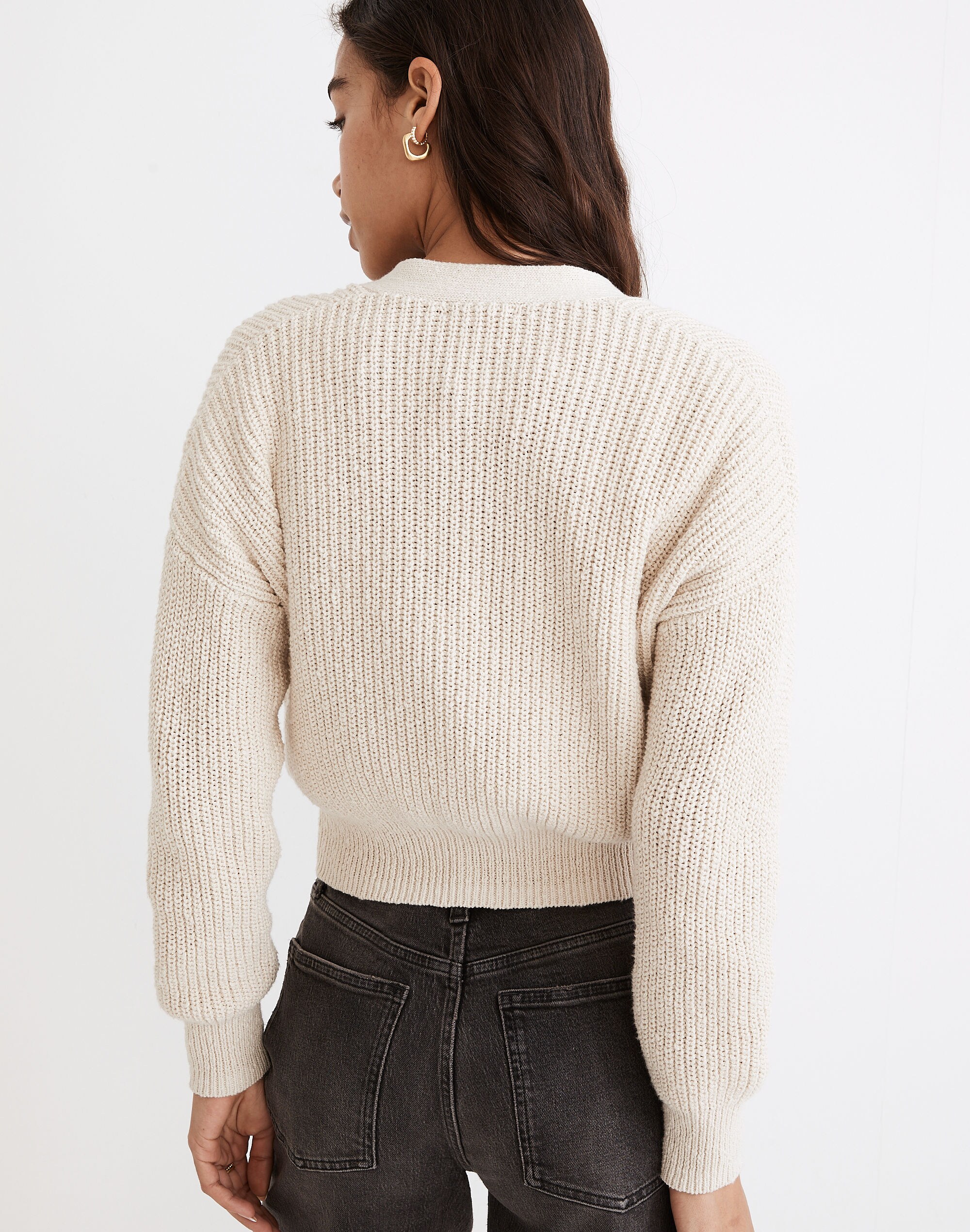Greywood Crop Cardigan Sweater