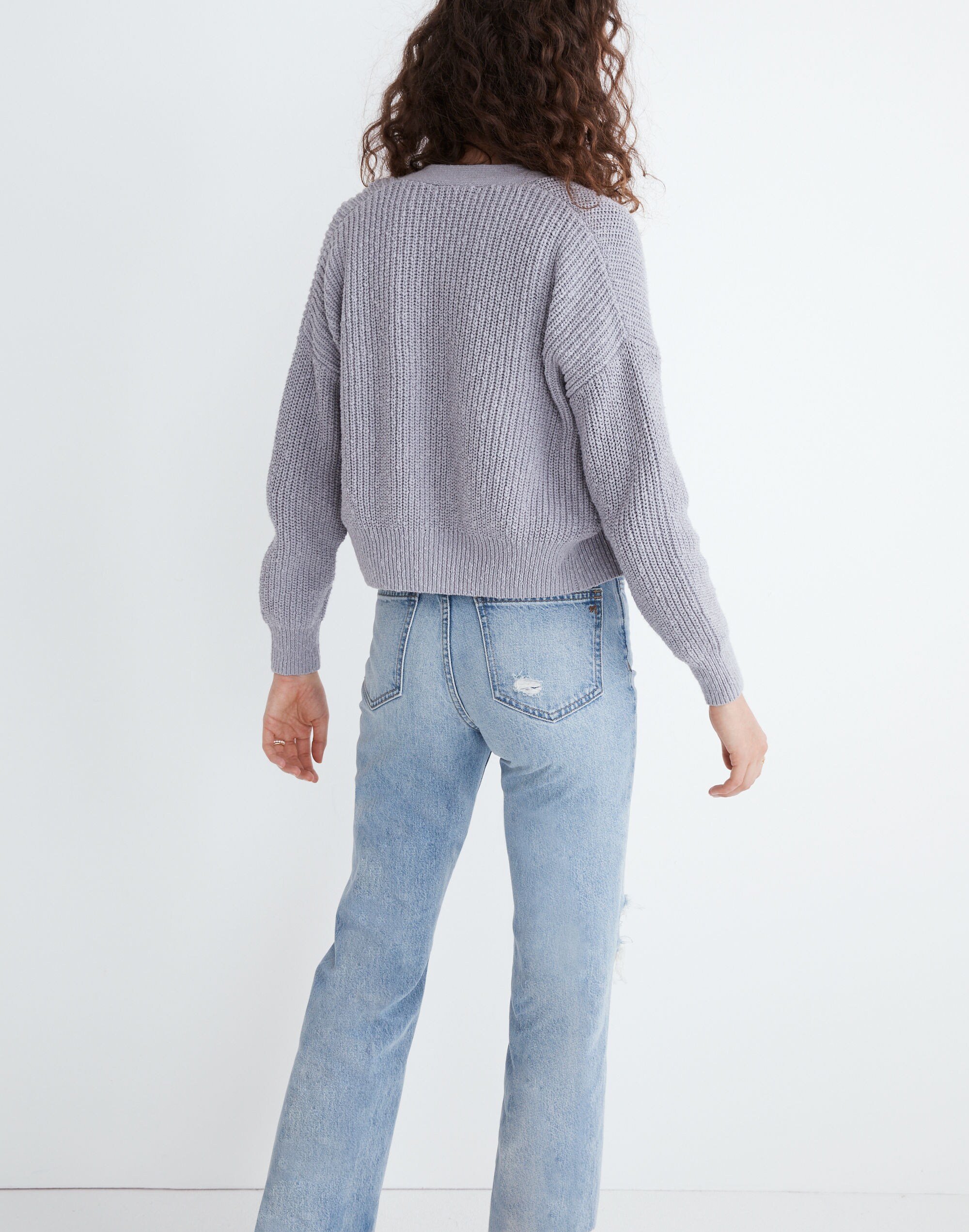 Greywood Crop Cardigan Sweater