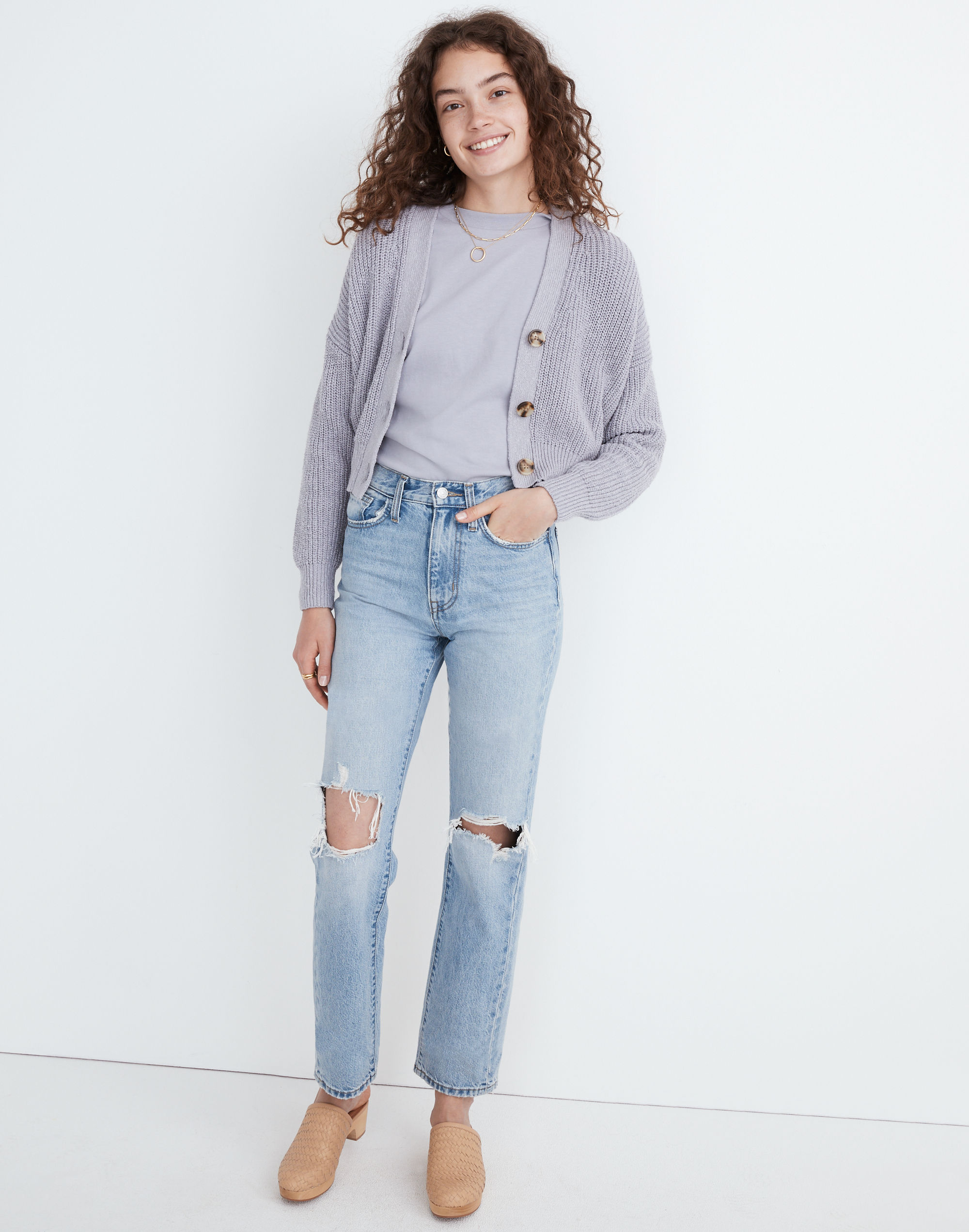 Greywood Crop Cardigan Sweater