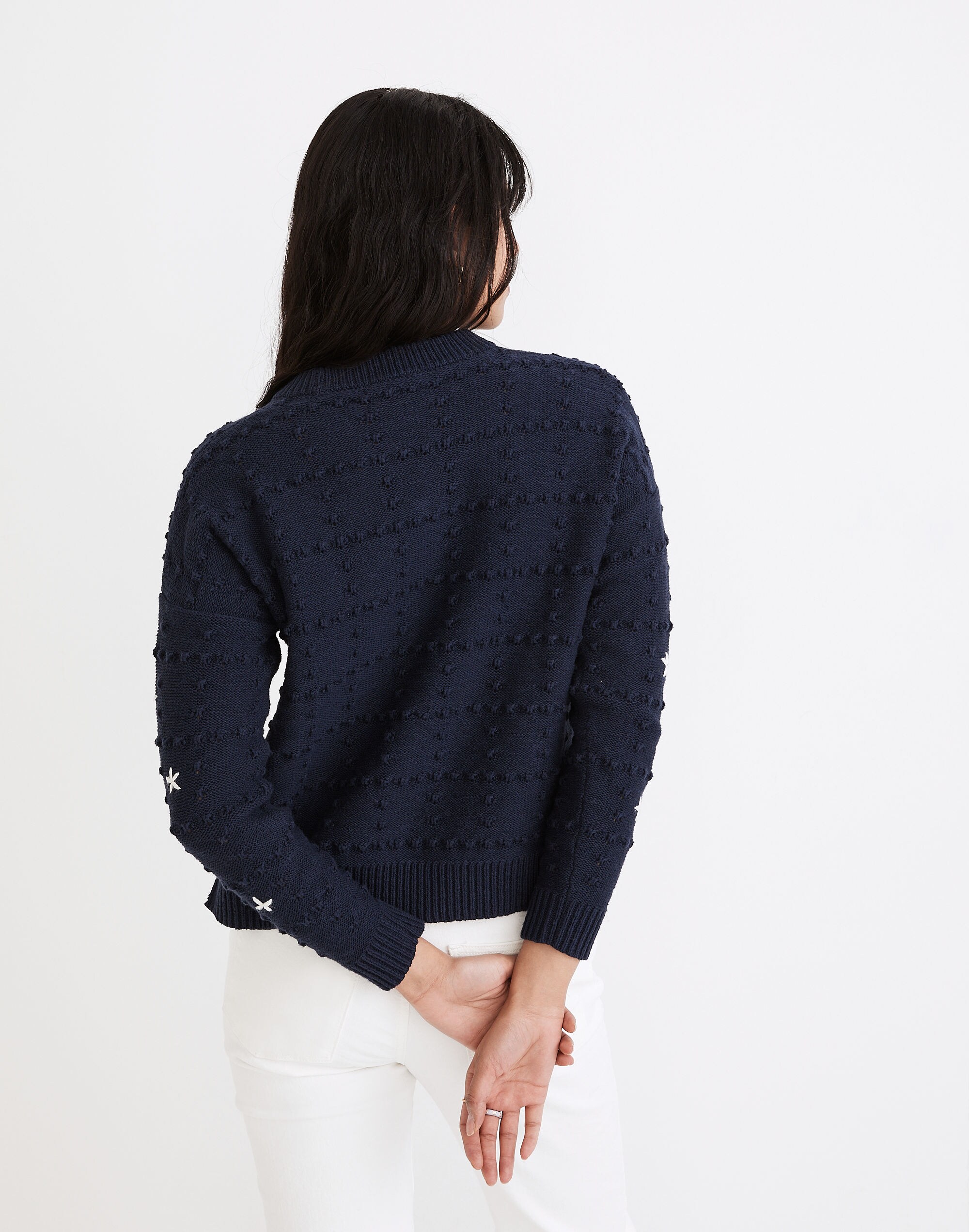 Embroidered Sandlin Pullover Sweater
