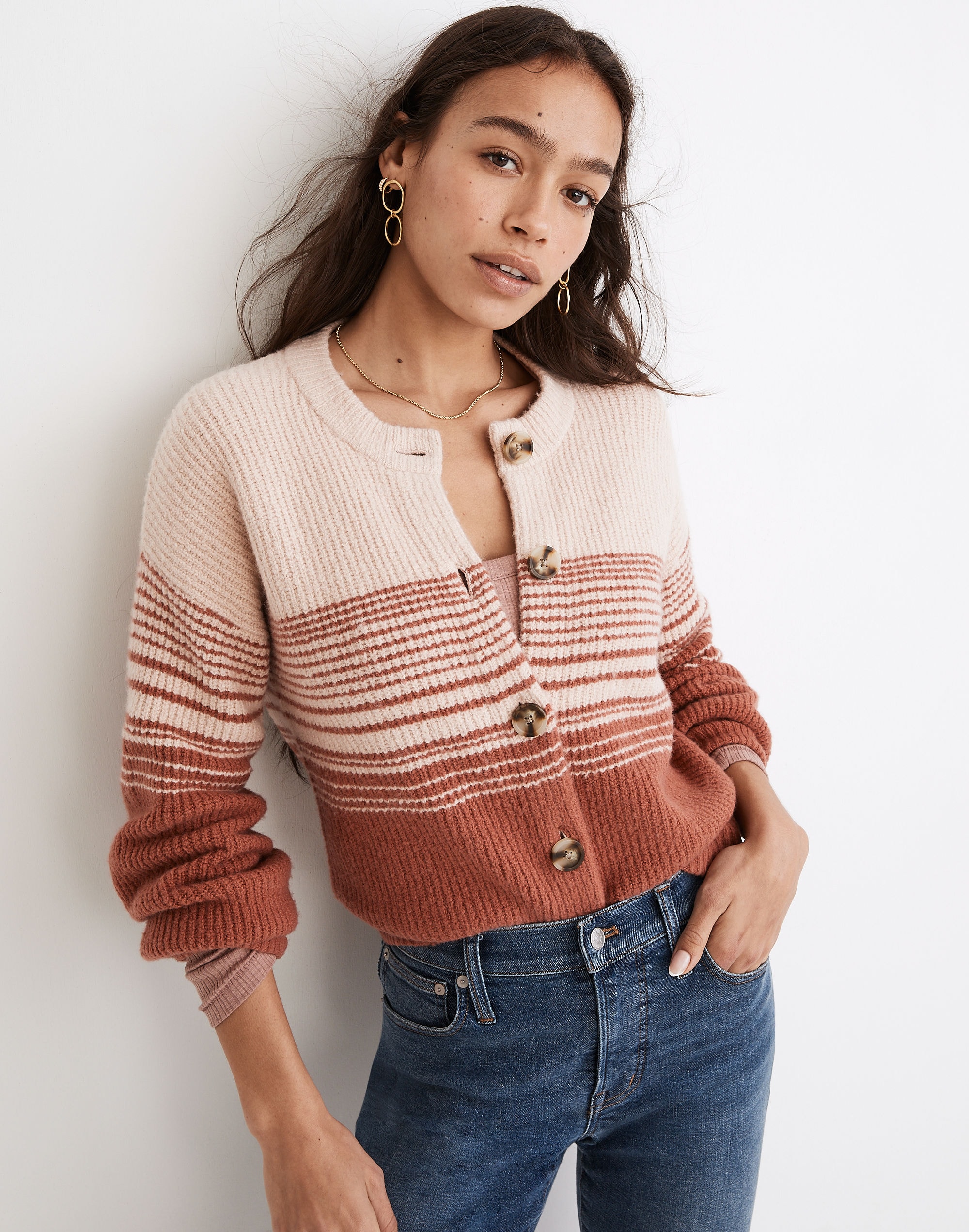 striped corbett cardigan