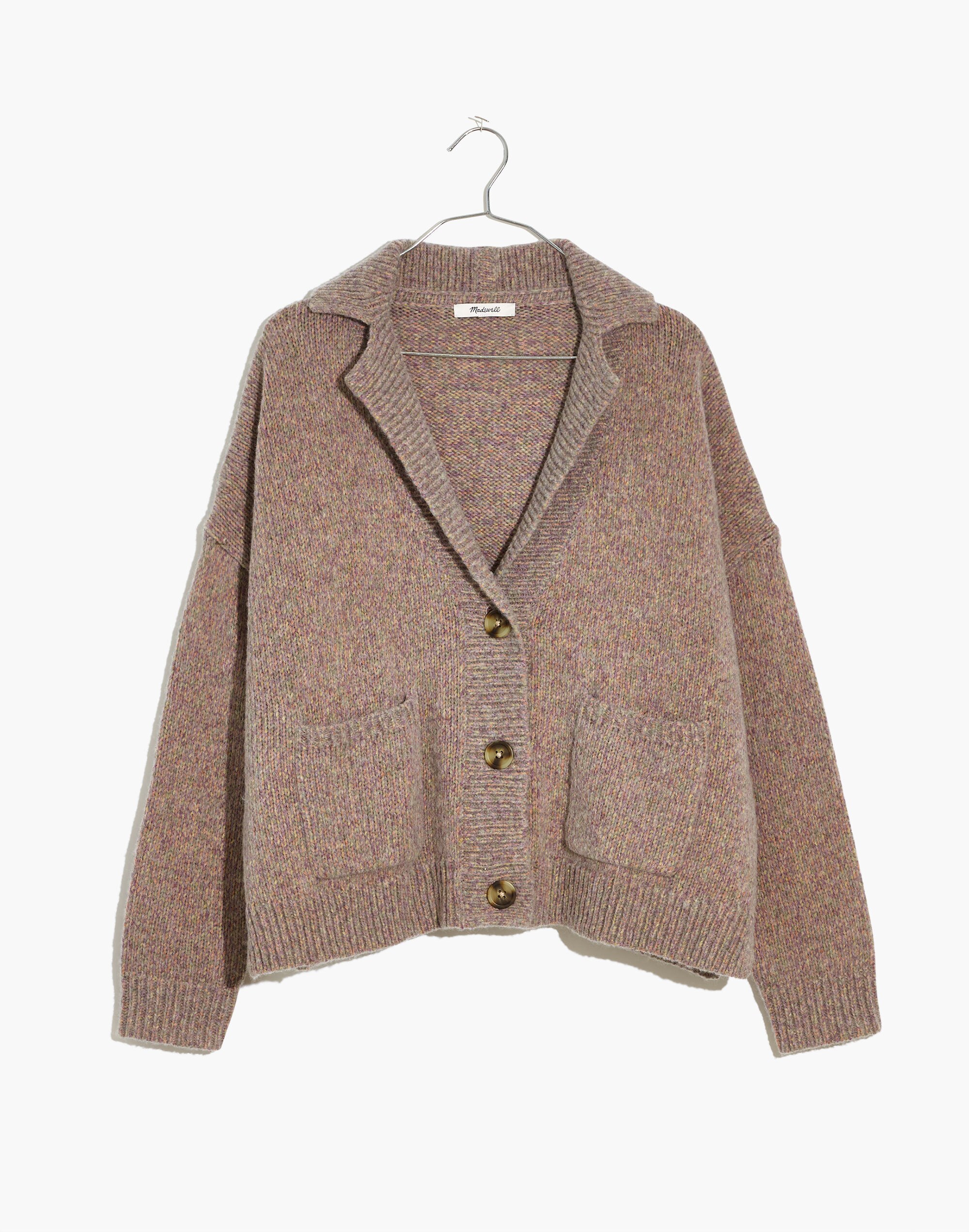 Dalny Notch-Collar Cardigan Sweater