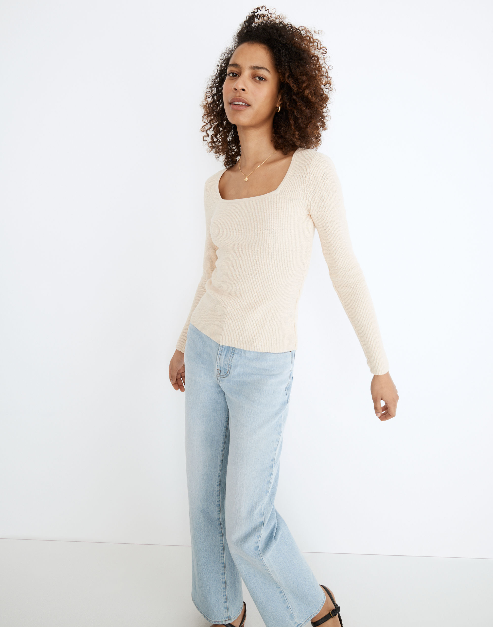 Alderney Square-Neck Sweater in null image 2