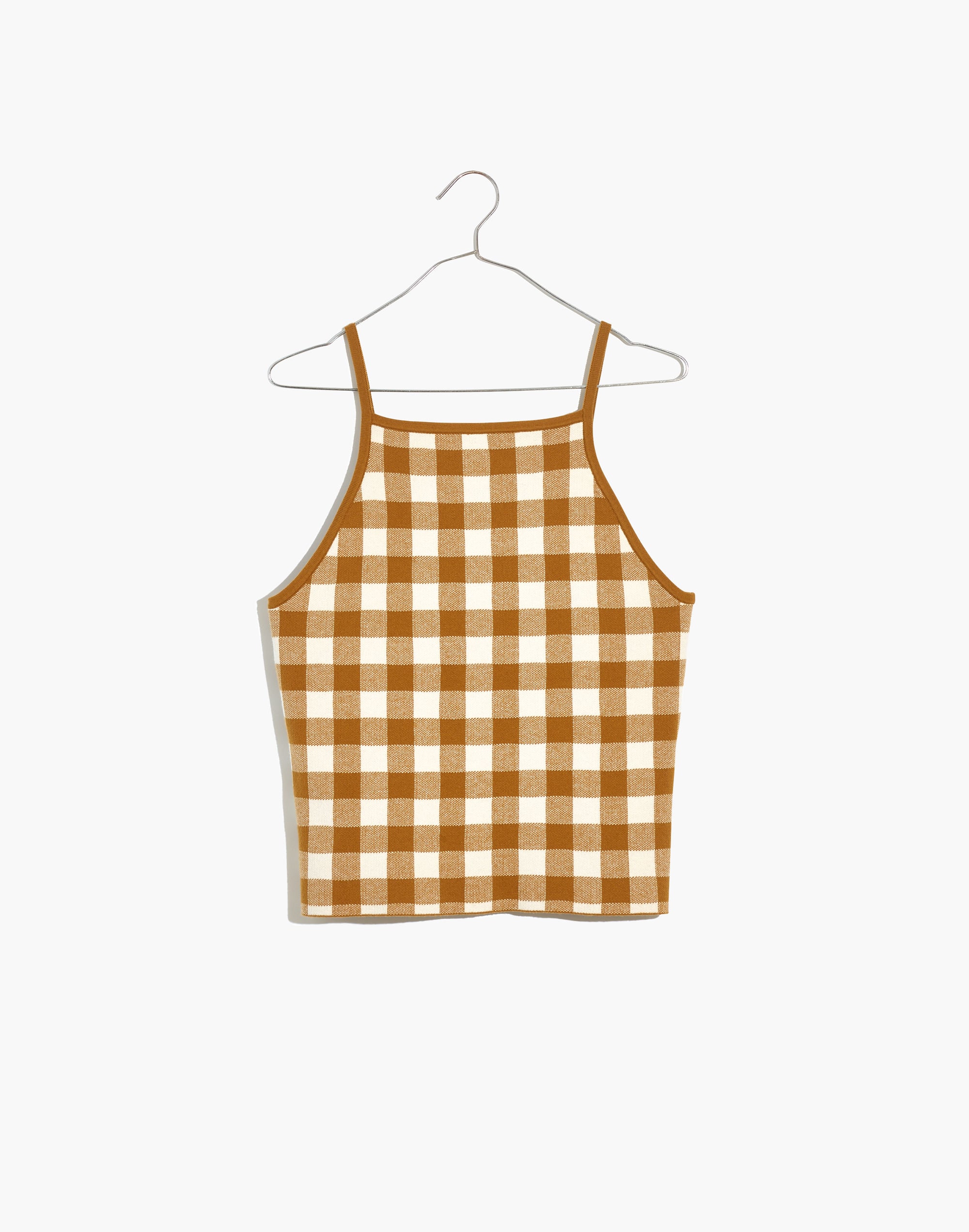 Gingham Apron Sweater Tank