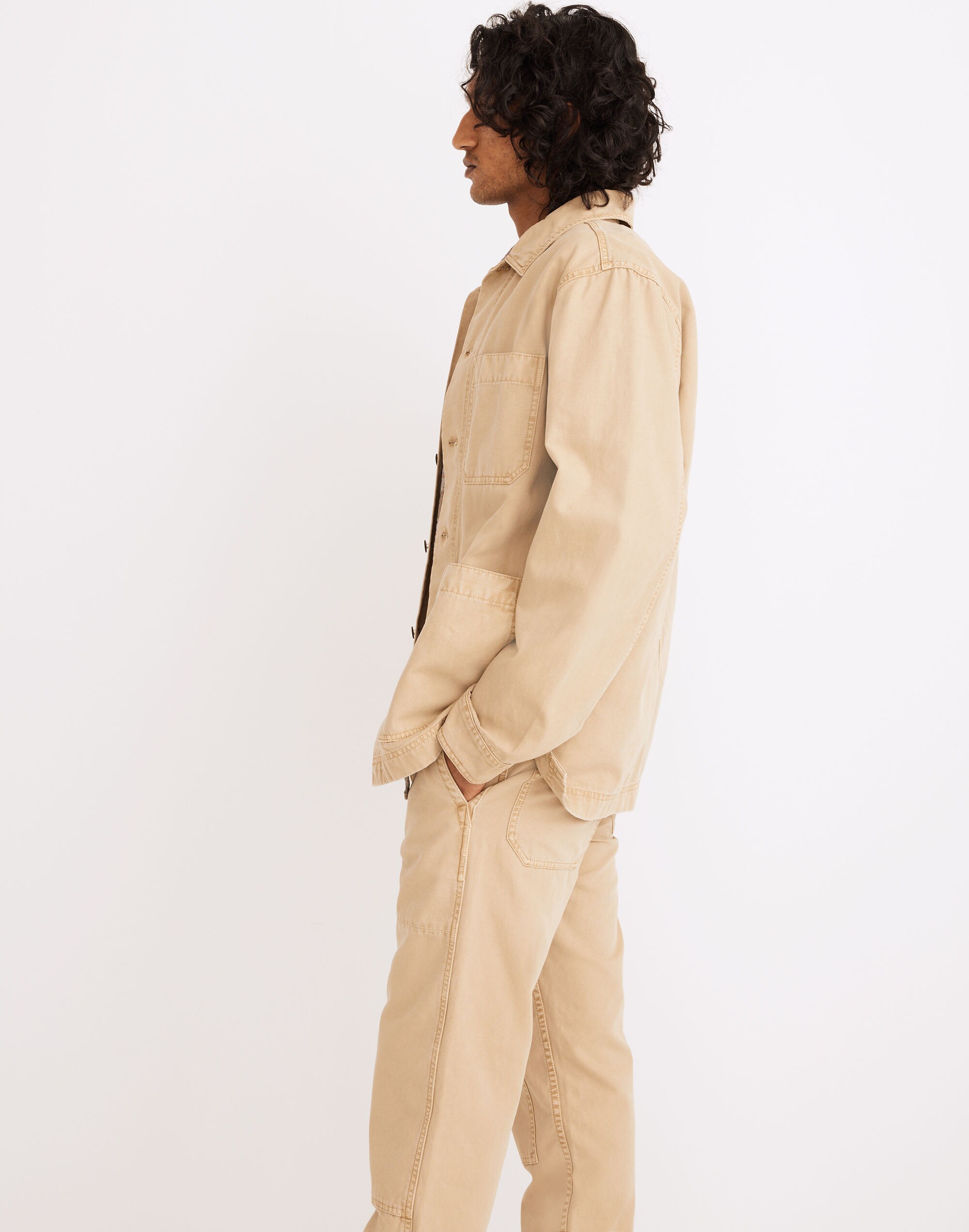 Garment-Dyed Lightweight Canvas Chore Jacket
